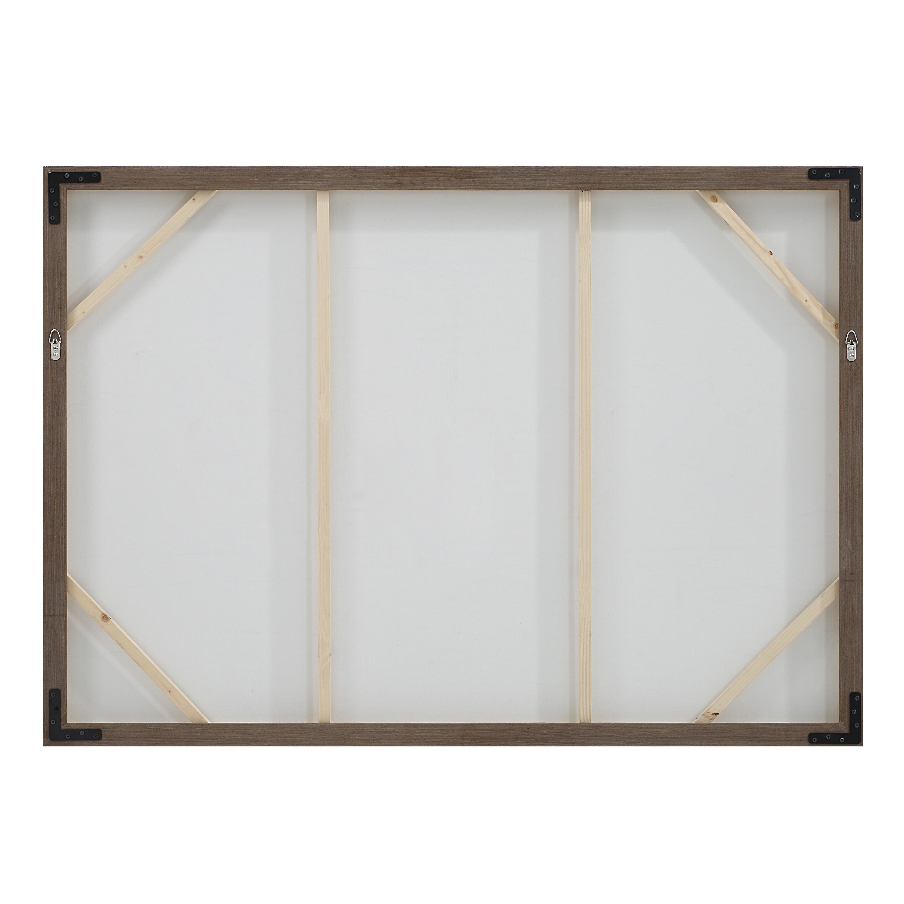 Country 60" Wide Canvas Art, White, Grey, Beige - Backing Image - OL2176