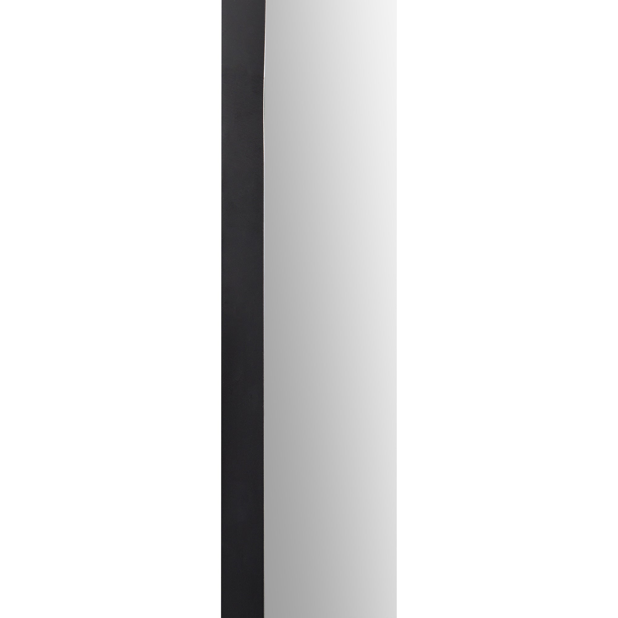 Webster 40" Tall Oval Wall Mirror, Black - Additional Image 2 - MT2394