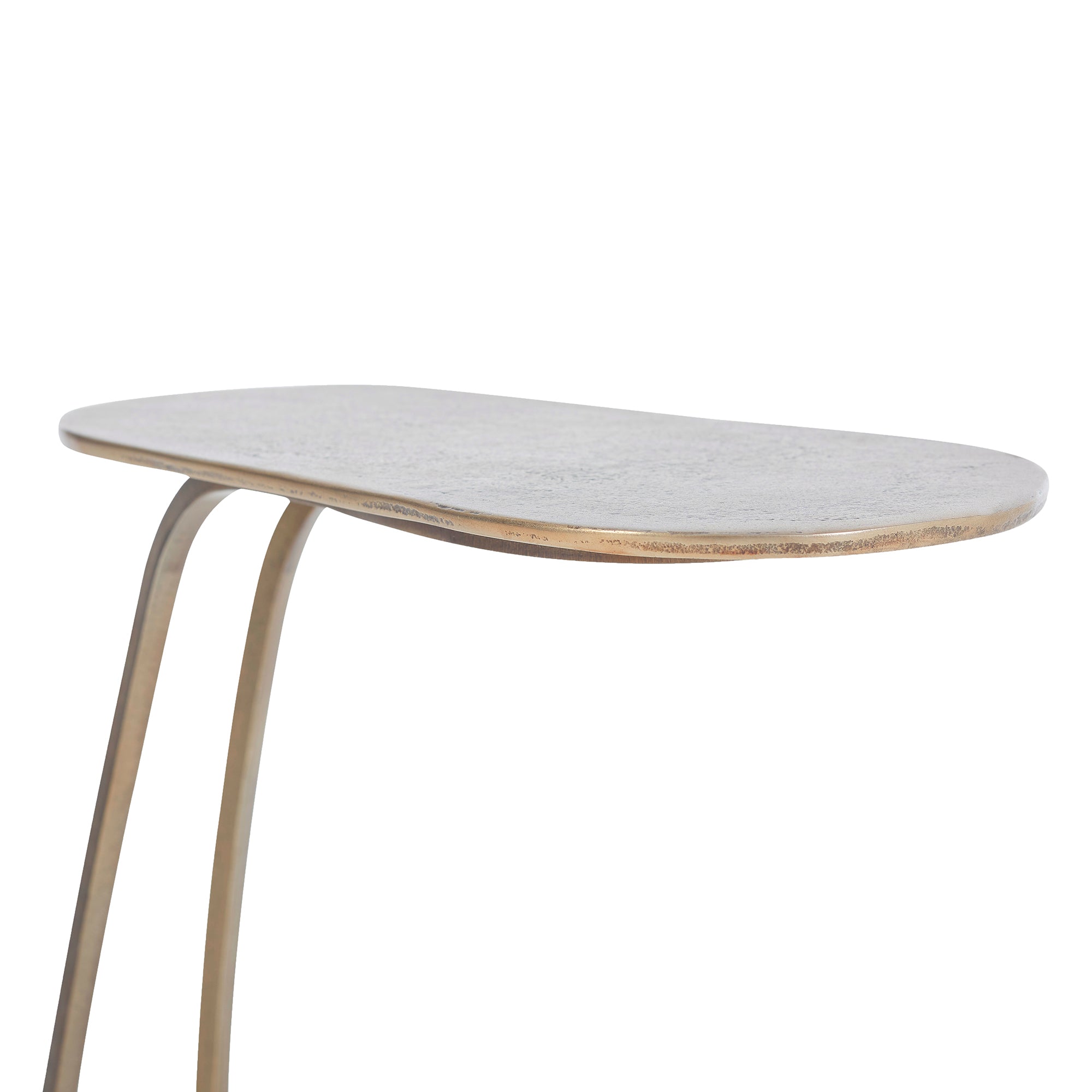 Balam Indoor Aluminum Table, Antique Brass - Detail Image - TA453