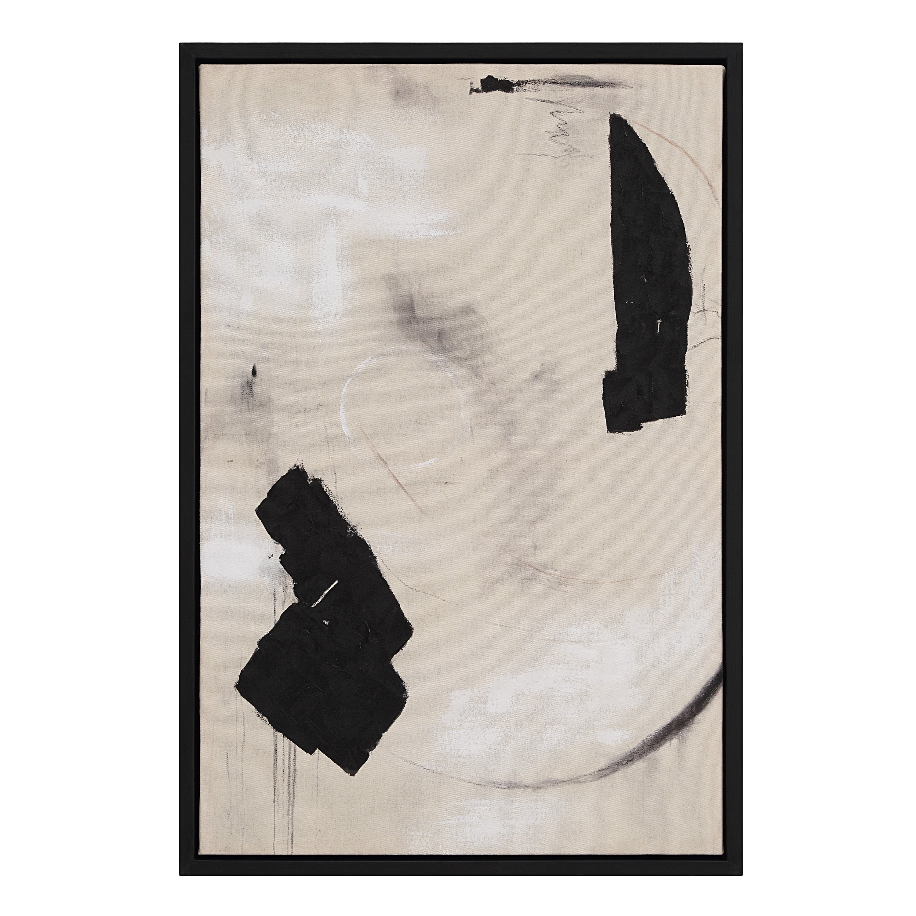 Asia 24" Wide Canvas Art with Wood Frame, Painted Black - Additional Image 3 - OL2146