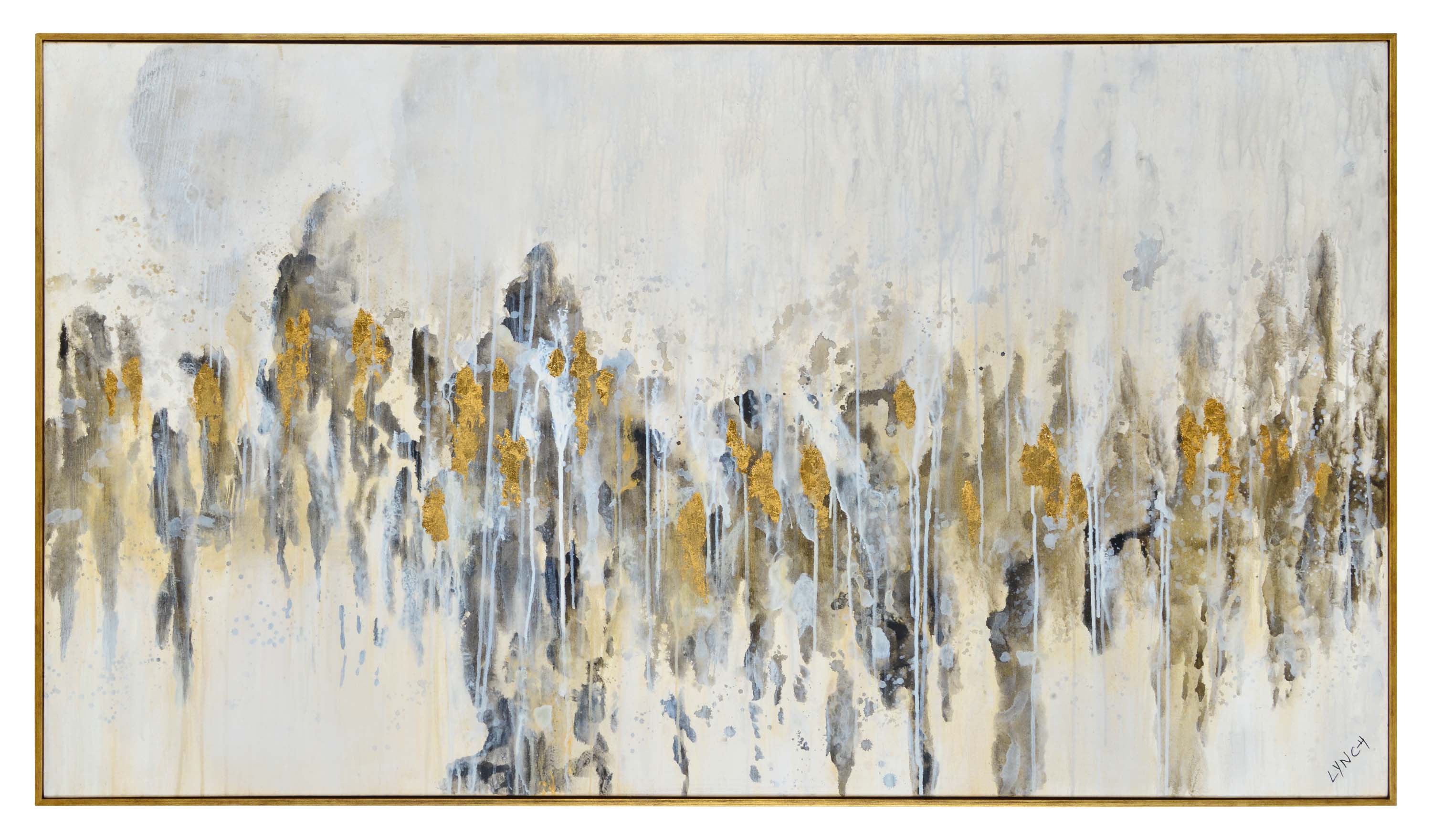 Kobi 40" Wide Canvas Art, Gold - Main Image - OL1718