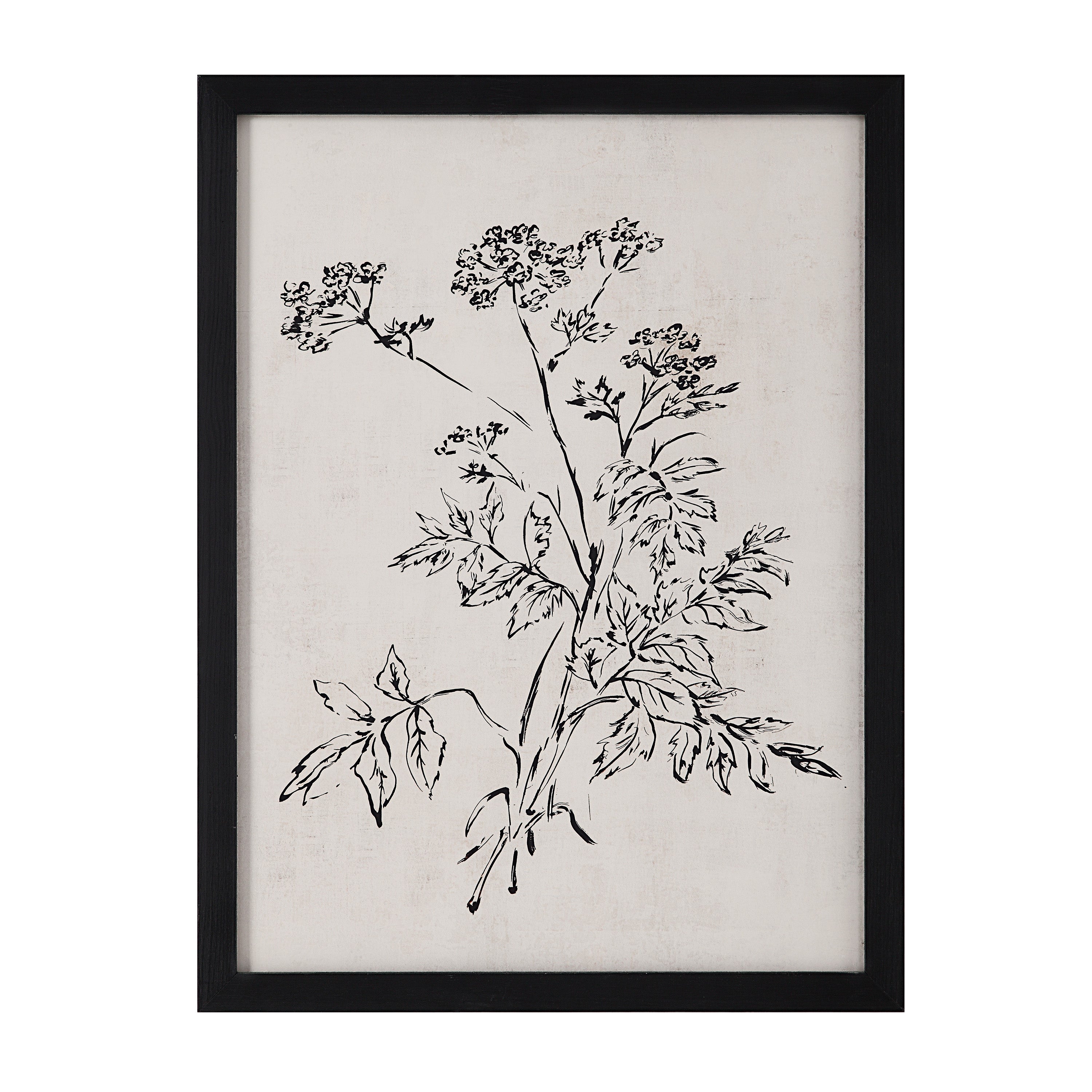 Basset 18" Wide Wall Art with Wood Frame, Painted Black - Additional Image 3 - PA0041