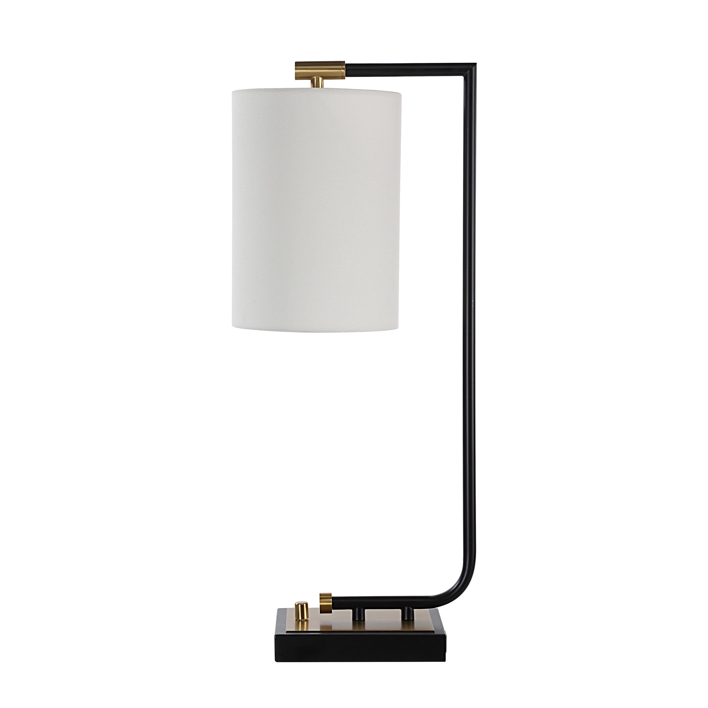 Perlato 28" Height Table Lamp, Black - Angle Image - LPT1345