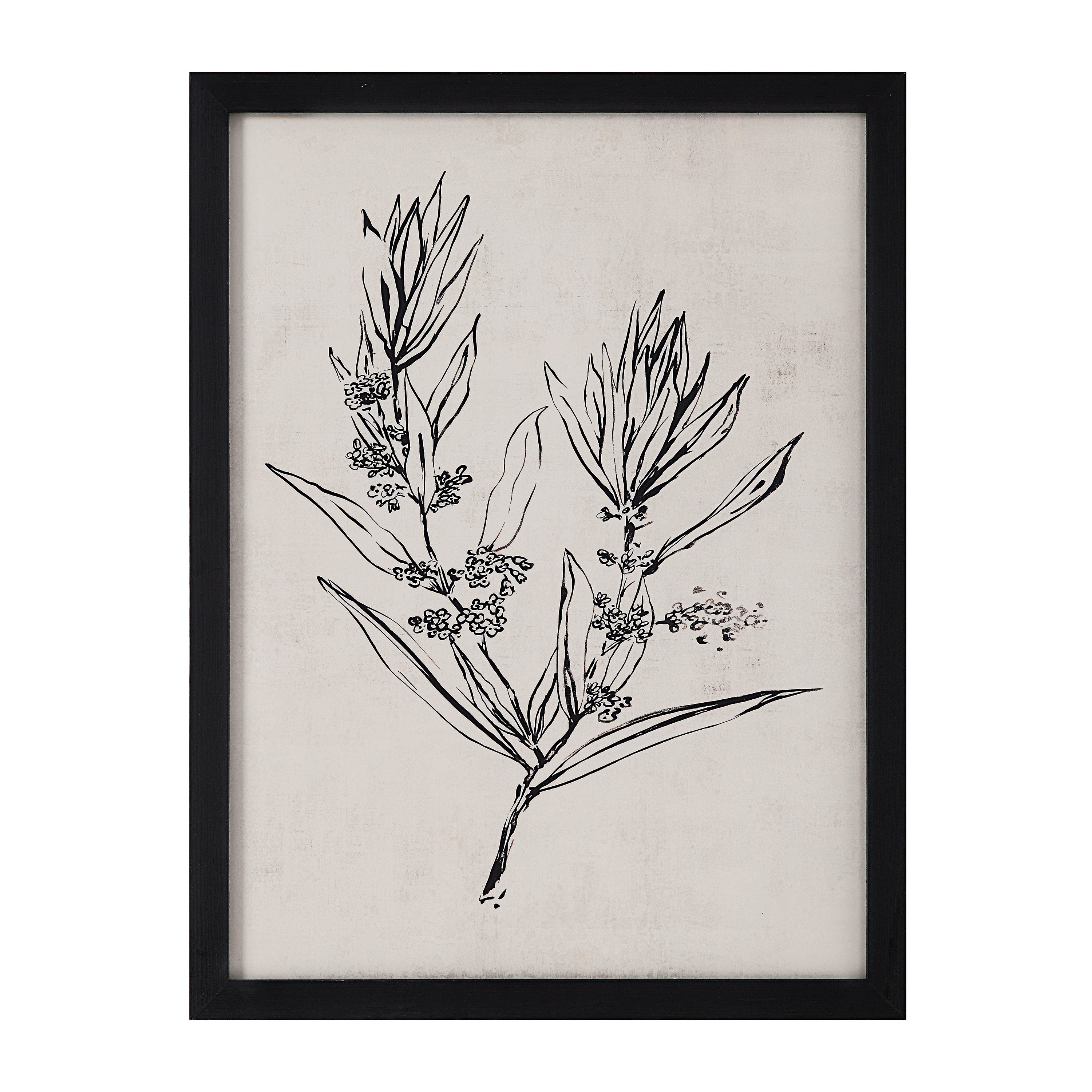 Basset 18" Wide Wall Art with Wood Frame, Painted Black - Additional Image 9 - PA0041