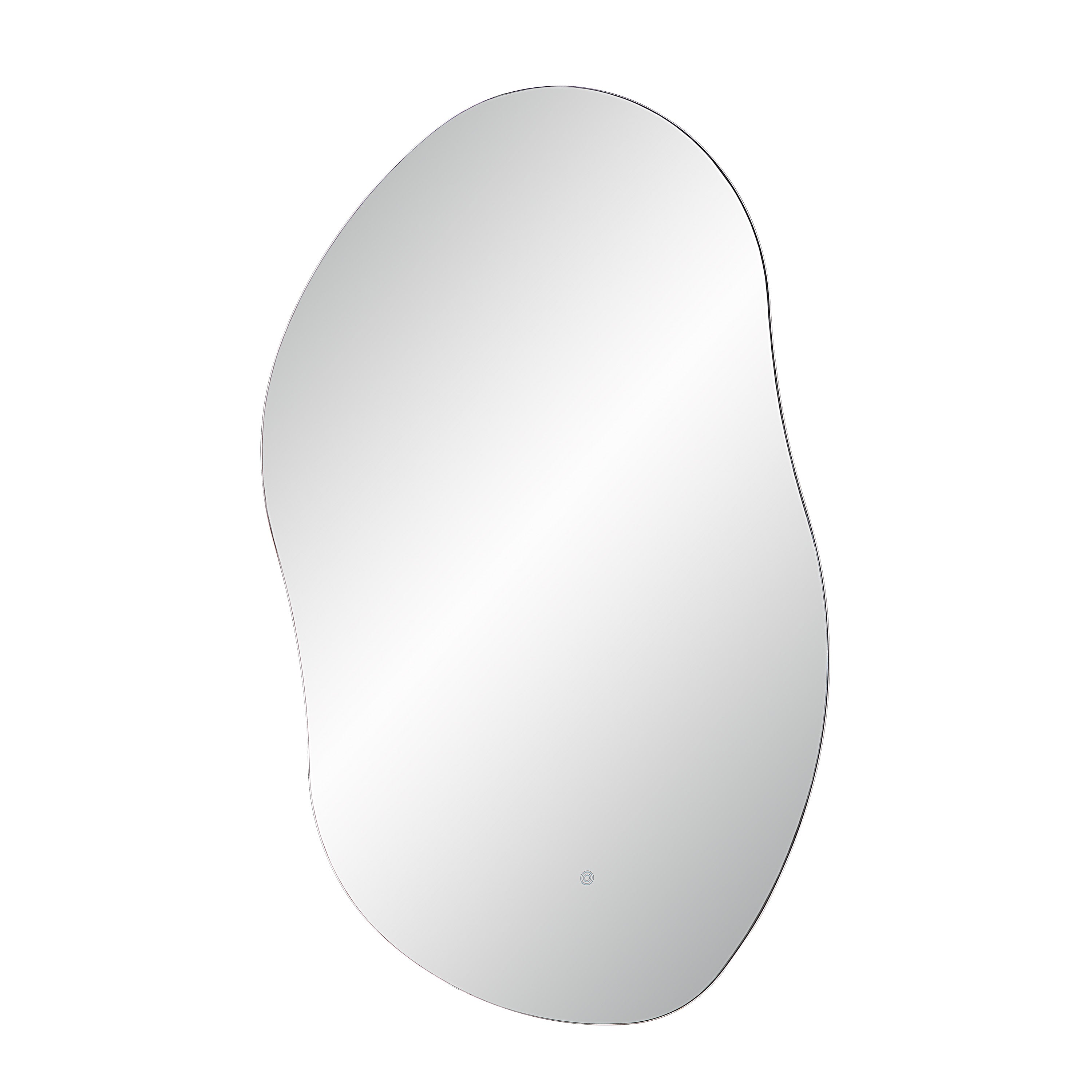 Forli 45" Tall Irregular LED Mirror, Clear - Angle Image - MT2569