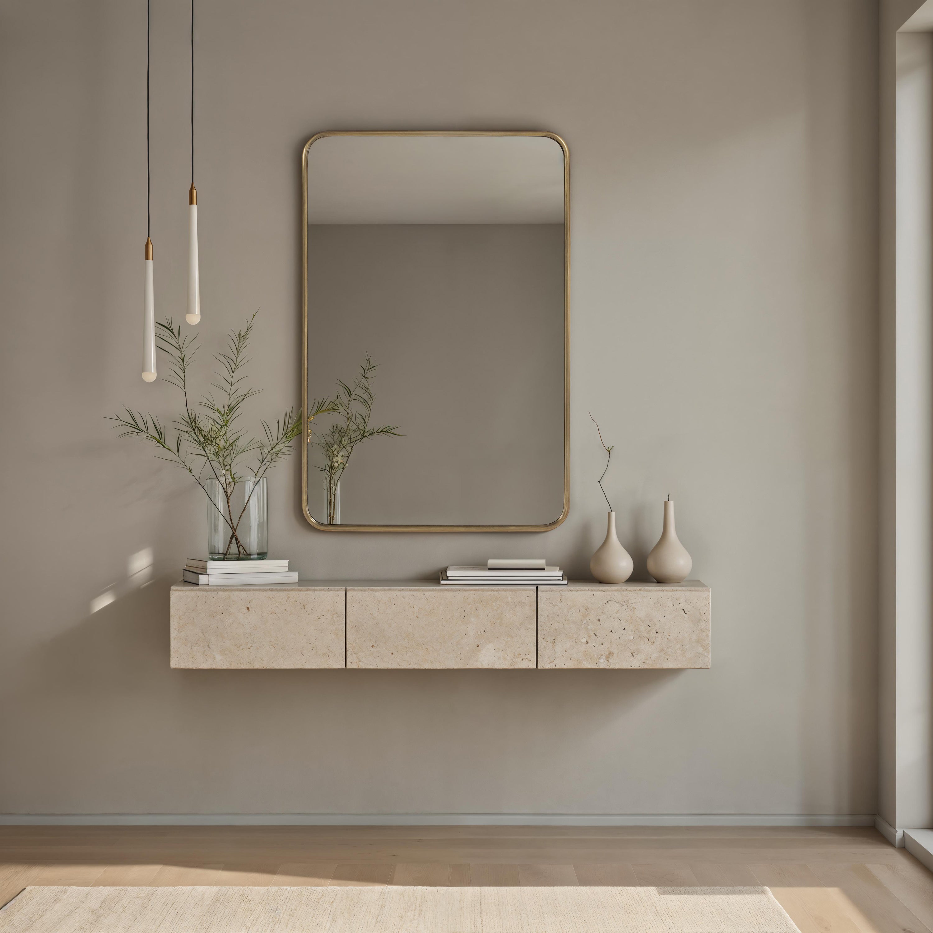 Franca 36" H x 24" W Wall Mirror, Yellow - Lifestyle Image - MT2727