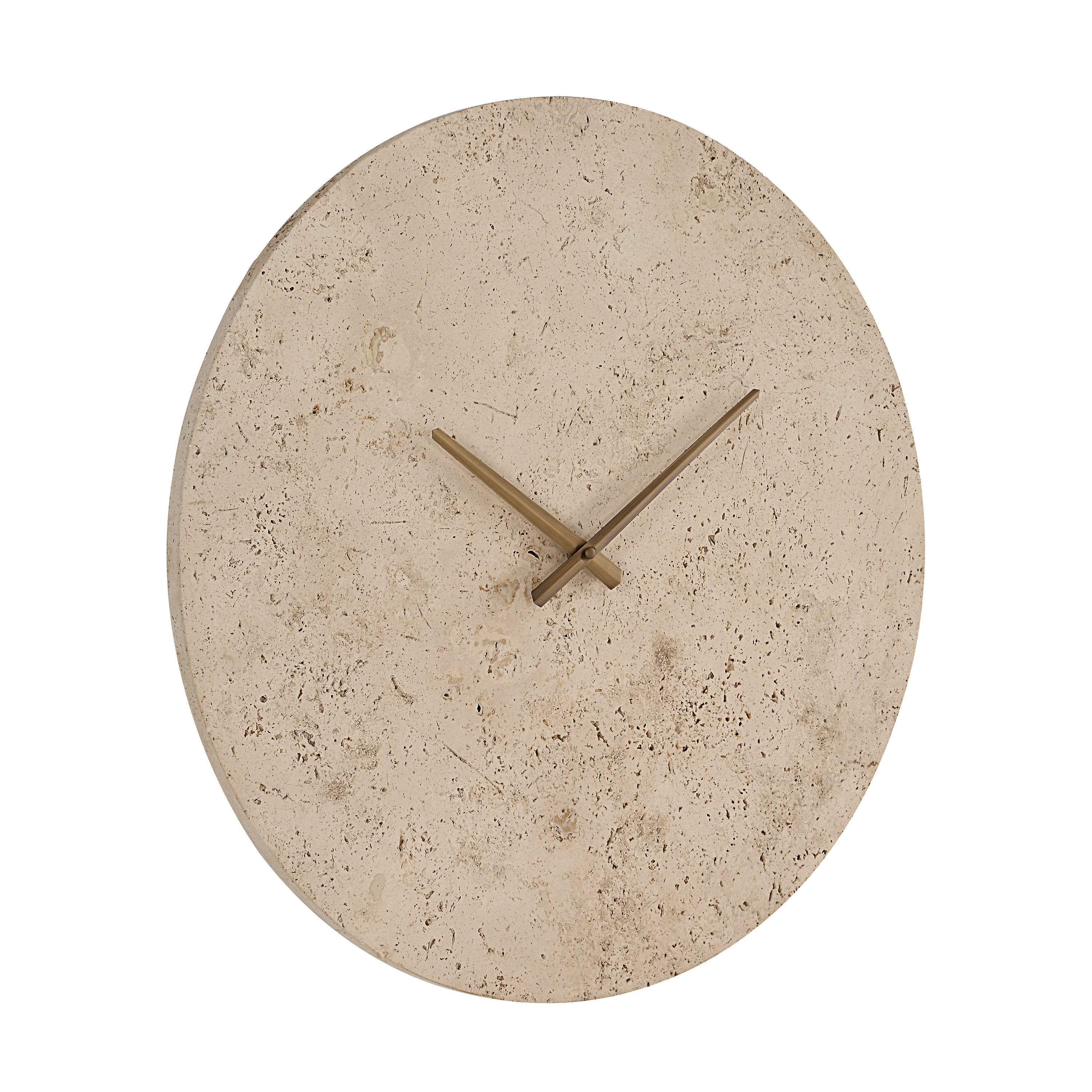 Fusion Wall Clock, Natural - Angle Image - CL260