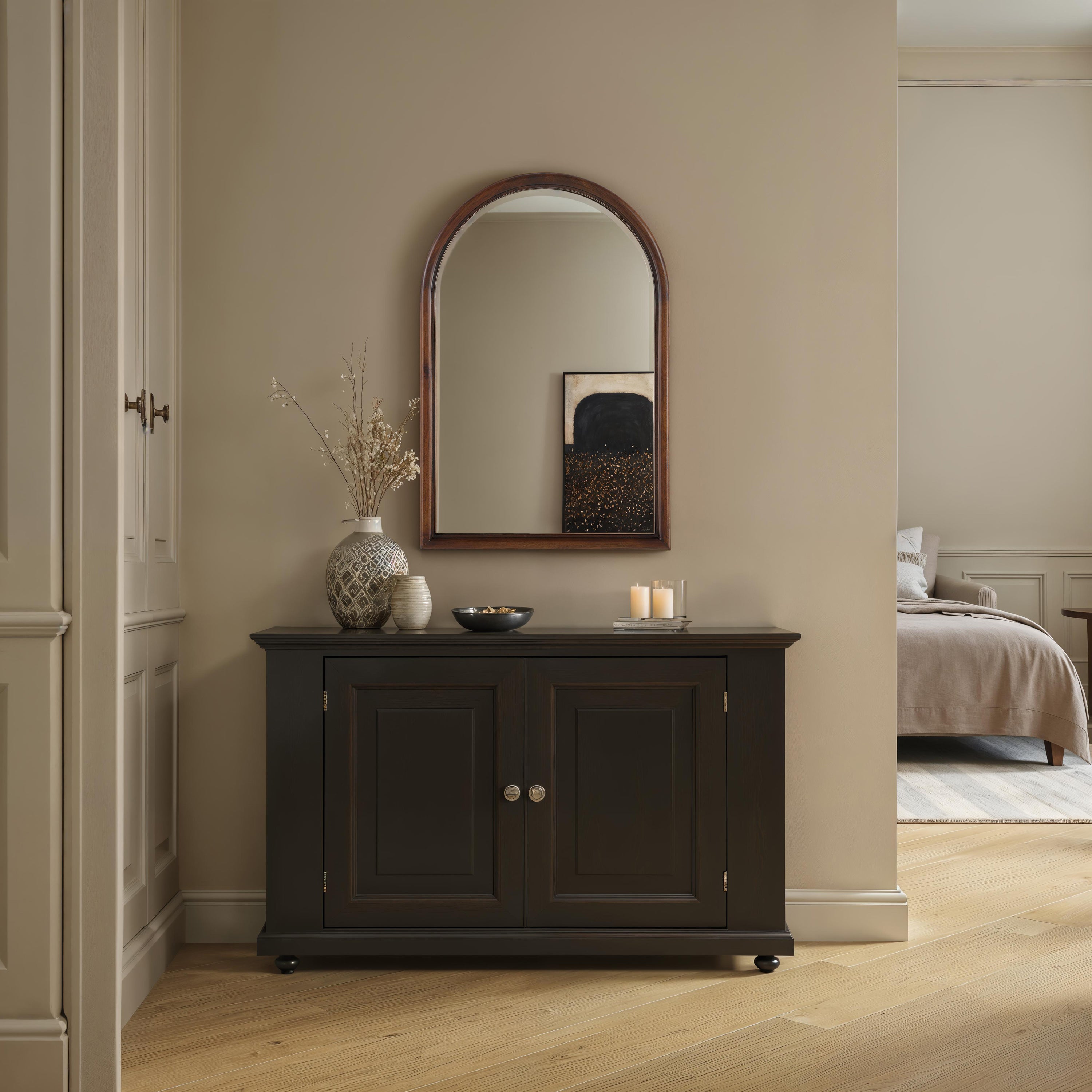 Lanai 36" H x 24" W Wall Mirror, Brown - Lifestyle Image - MT2746