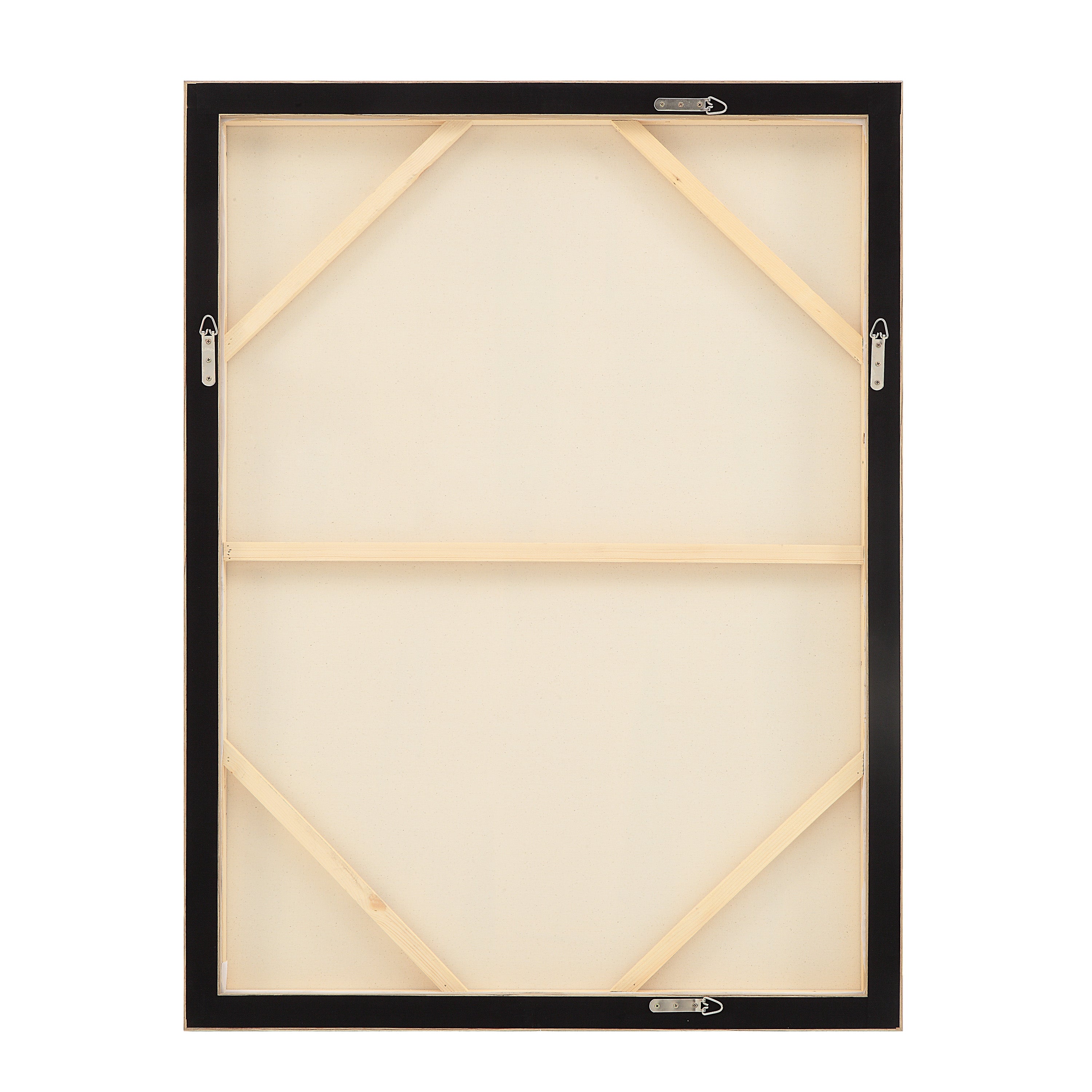 Allegra 36.1" Wide Canvas Art with Wood Frame, Oak - Backing Image - OL2138
