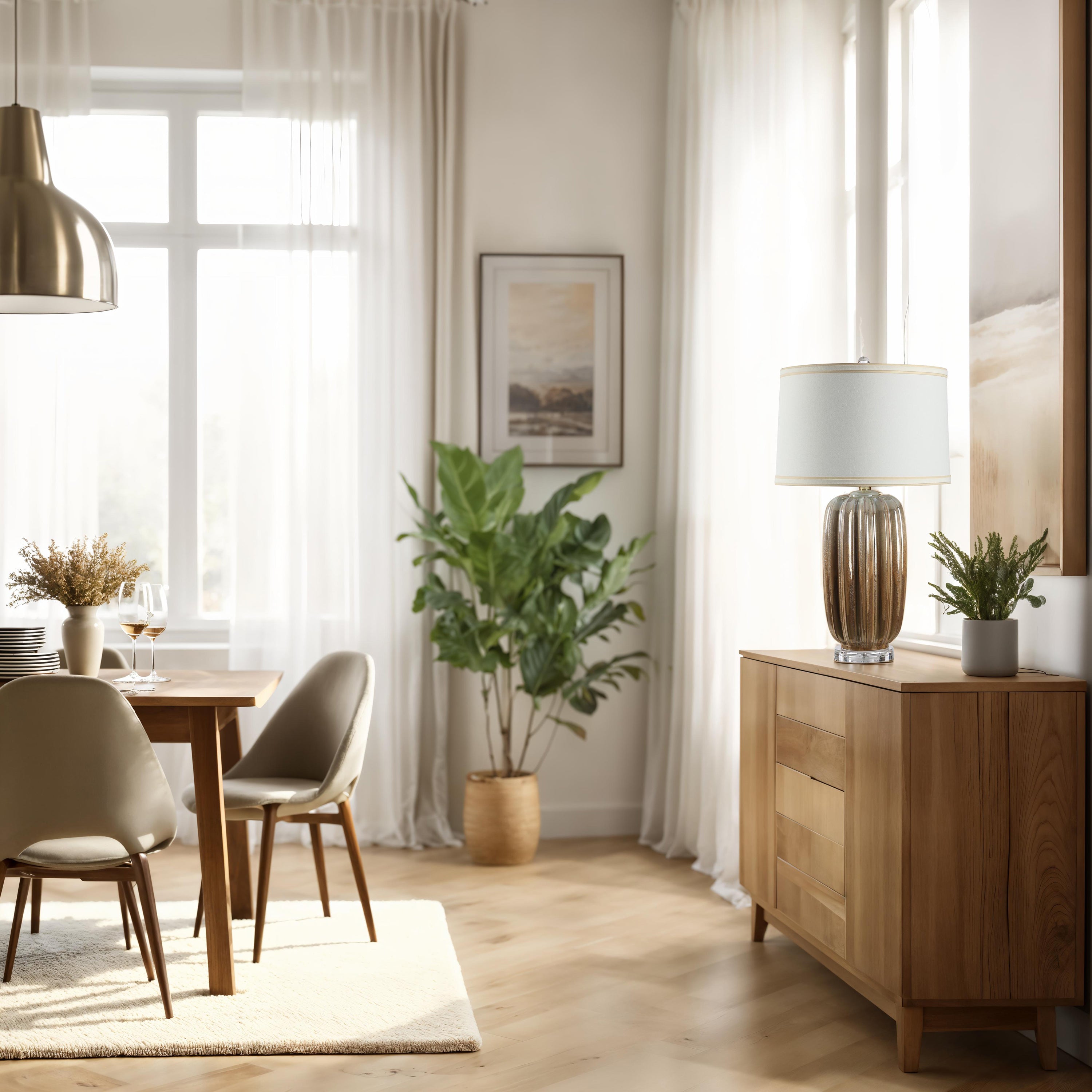 Lumeo 29.5" Height Table Lamps, Gold - Lifestyle Image - LPT1399EV