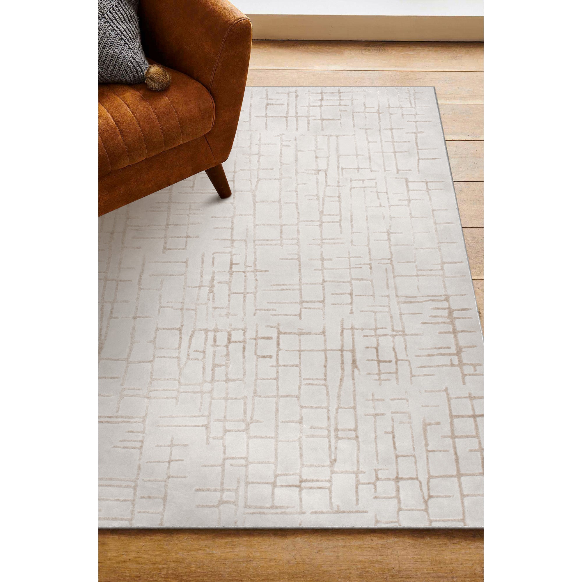 Ariella 7'10 x 10'2 Power loomed Indoor Rug, Grey - Lifestyle Image - RARI-10191-810