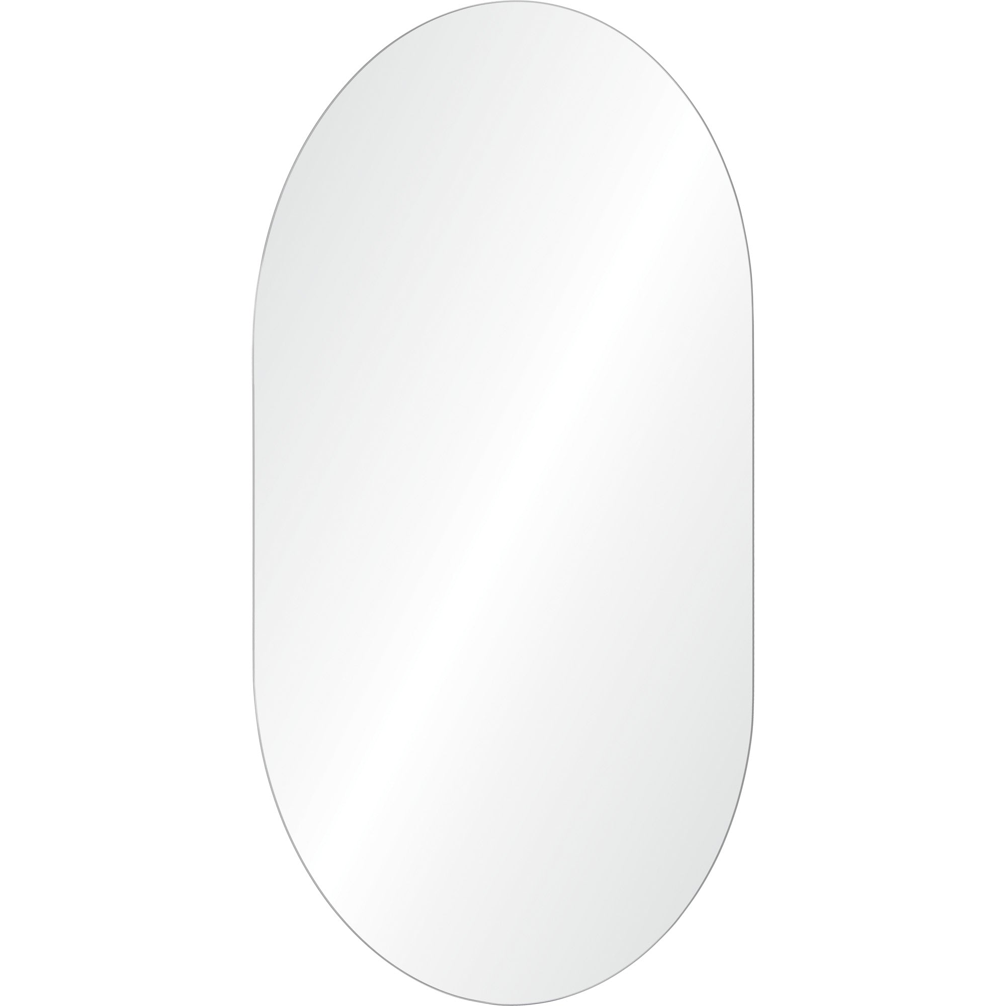 Salta 40" Tall Oval Wall Mirror - Angle Image - MT2496
