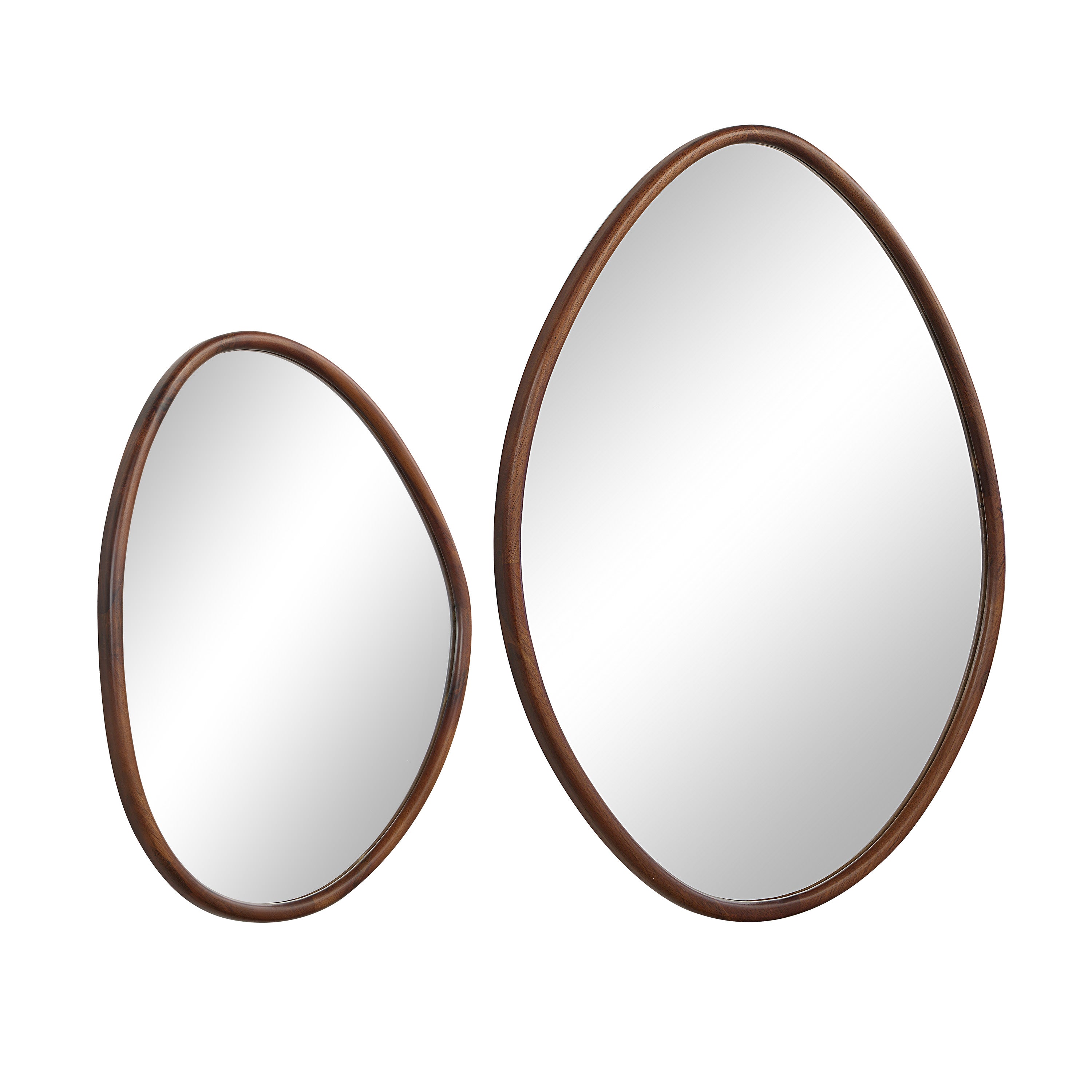 Tivoli Wall Mirror, Brown - Angle Image - MT2701