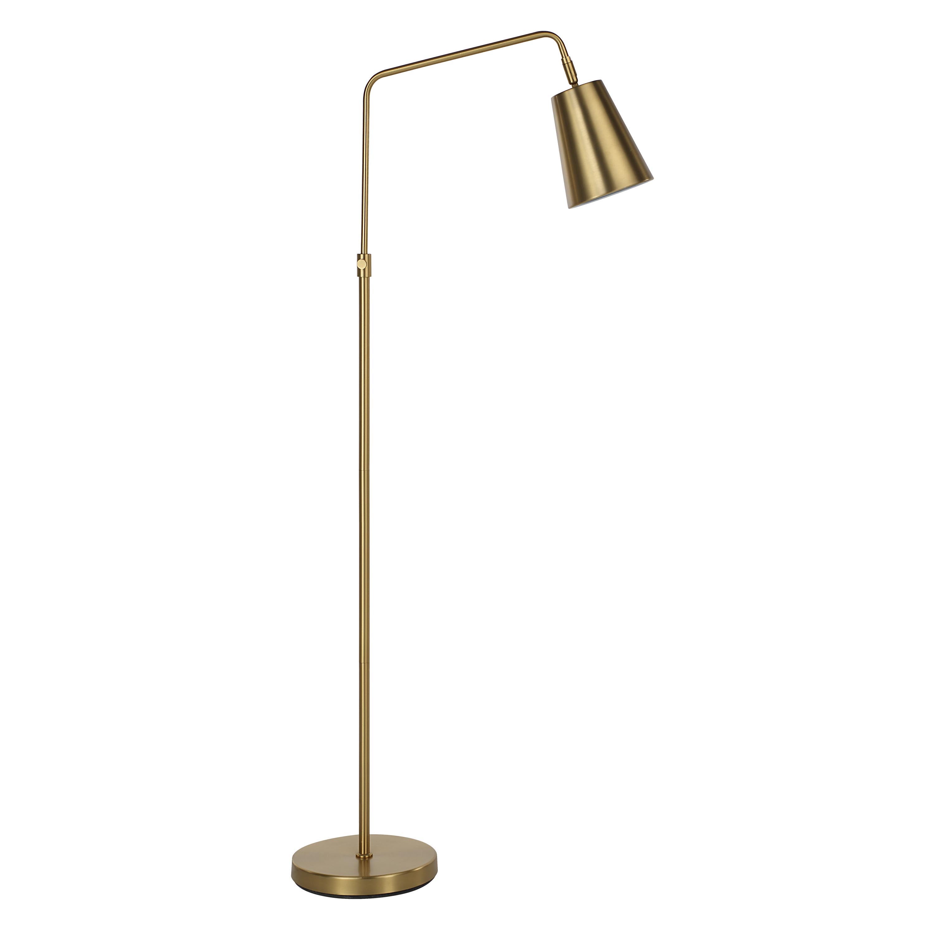 Vidura 47.5" Height Floor Lamp, Yellow - Angle Image - LPF3179