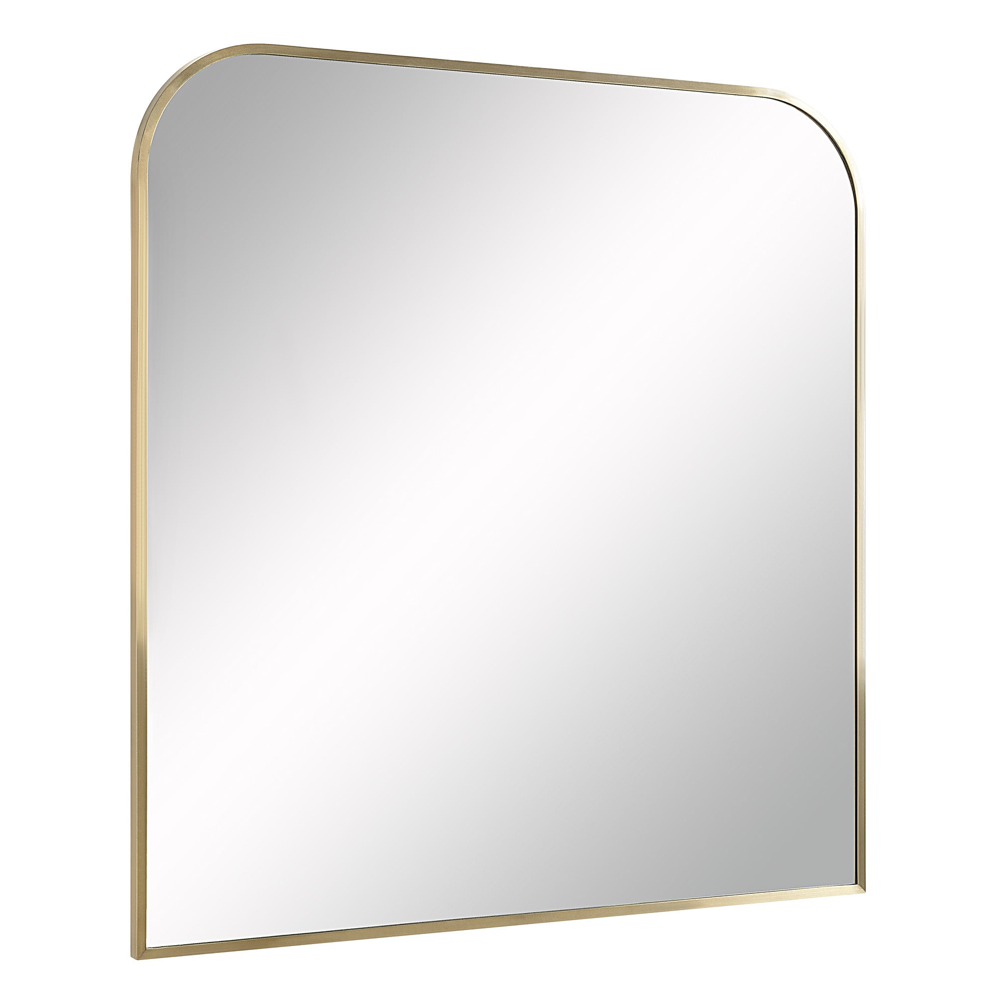 Joan 40" Tall Arch Wall Mirror, Yellow - Angle Image - MT2507