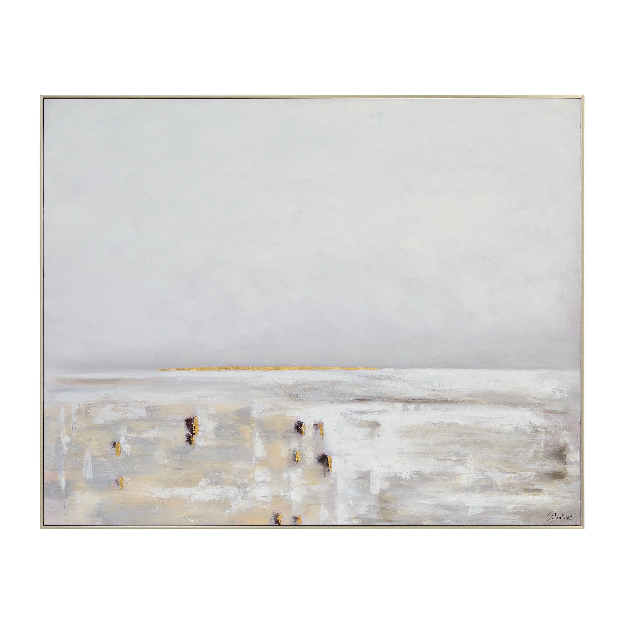 Lynx 50" Wide Canvas Art, Grey - Main Image - OL2106