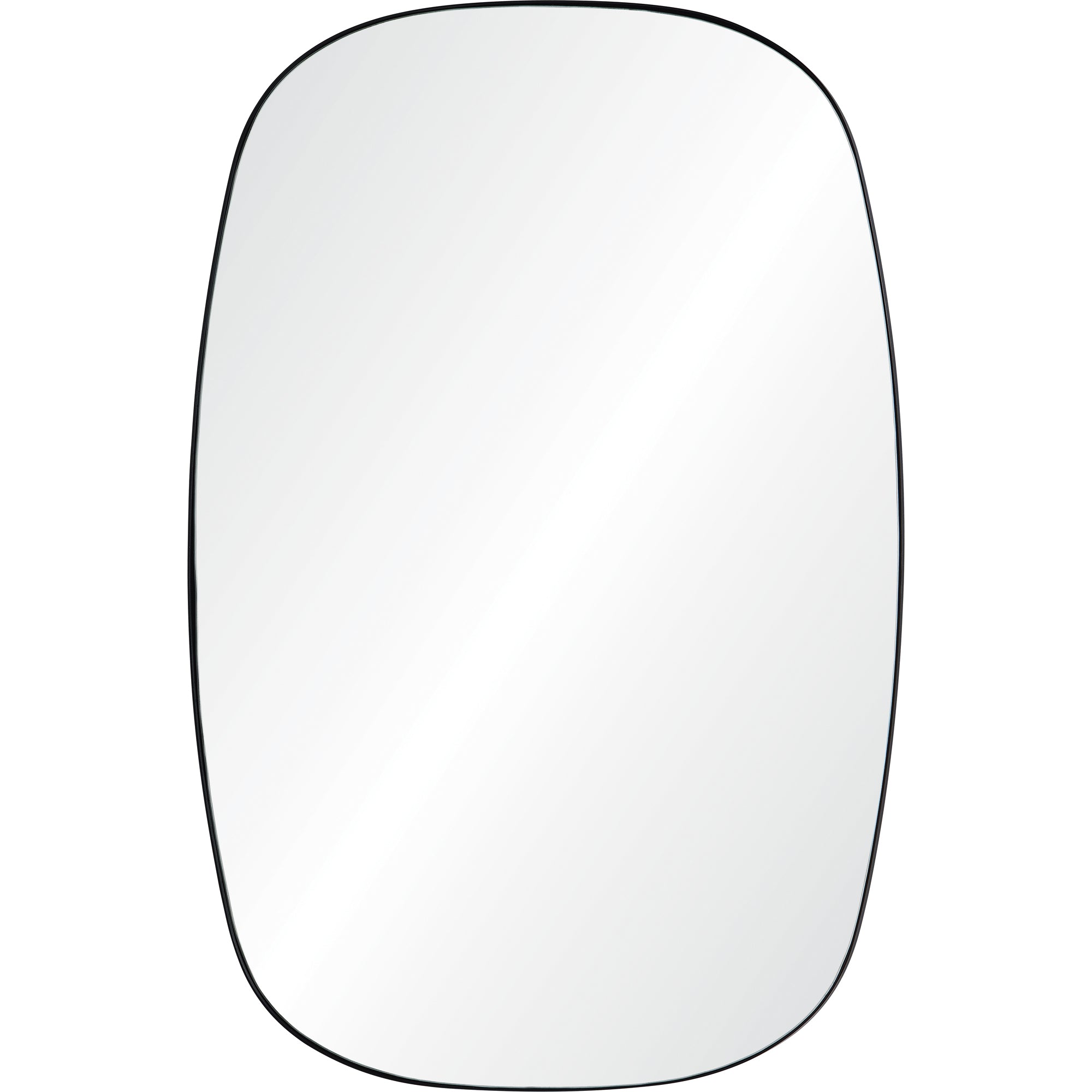 Bergen 36" Tall Rectangle Wall Mirror, Black - Main Image - MT2449