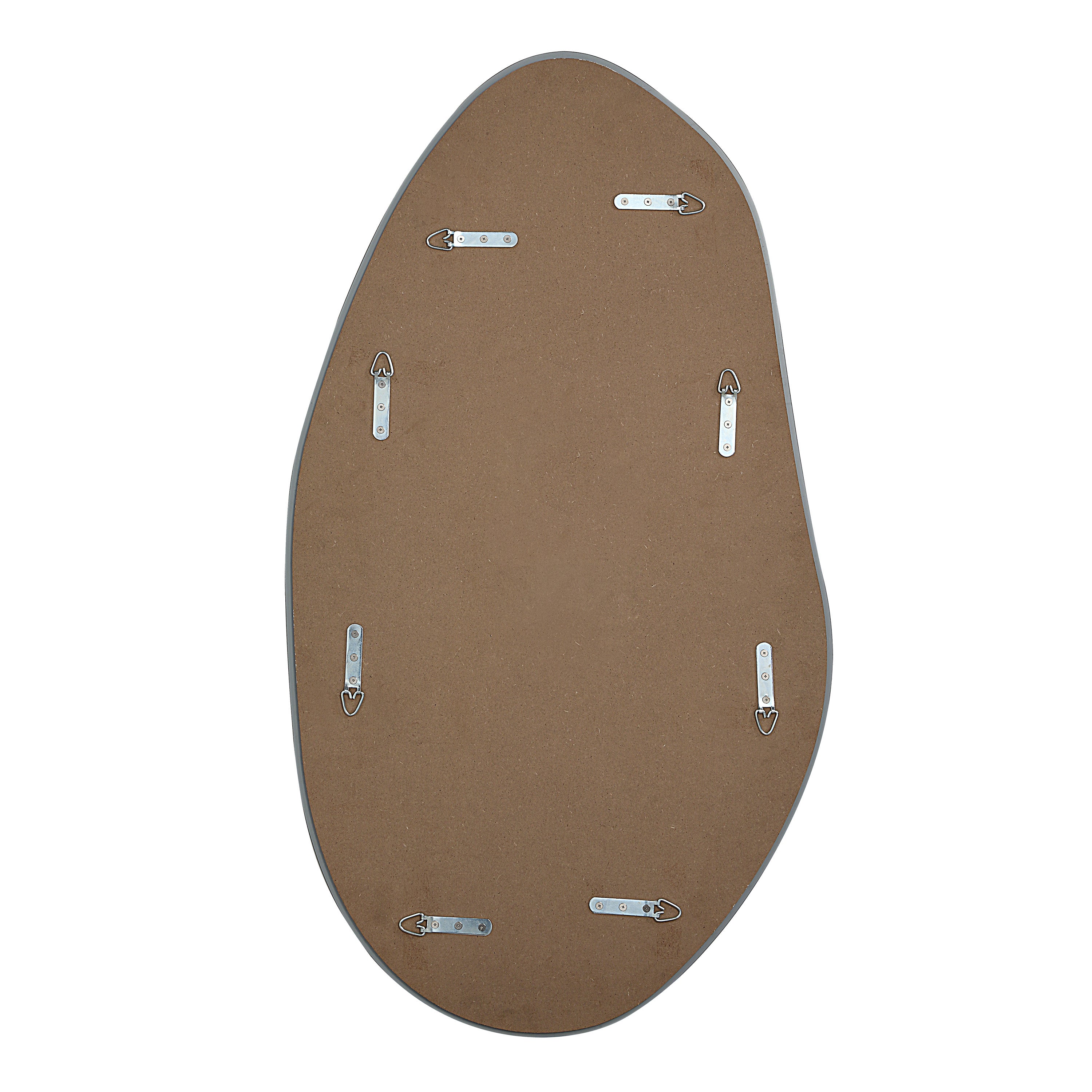 Anogia 40" H x 22" W Wall Mirror, Grey - Backing Image - MT2697