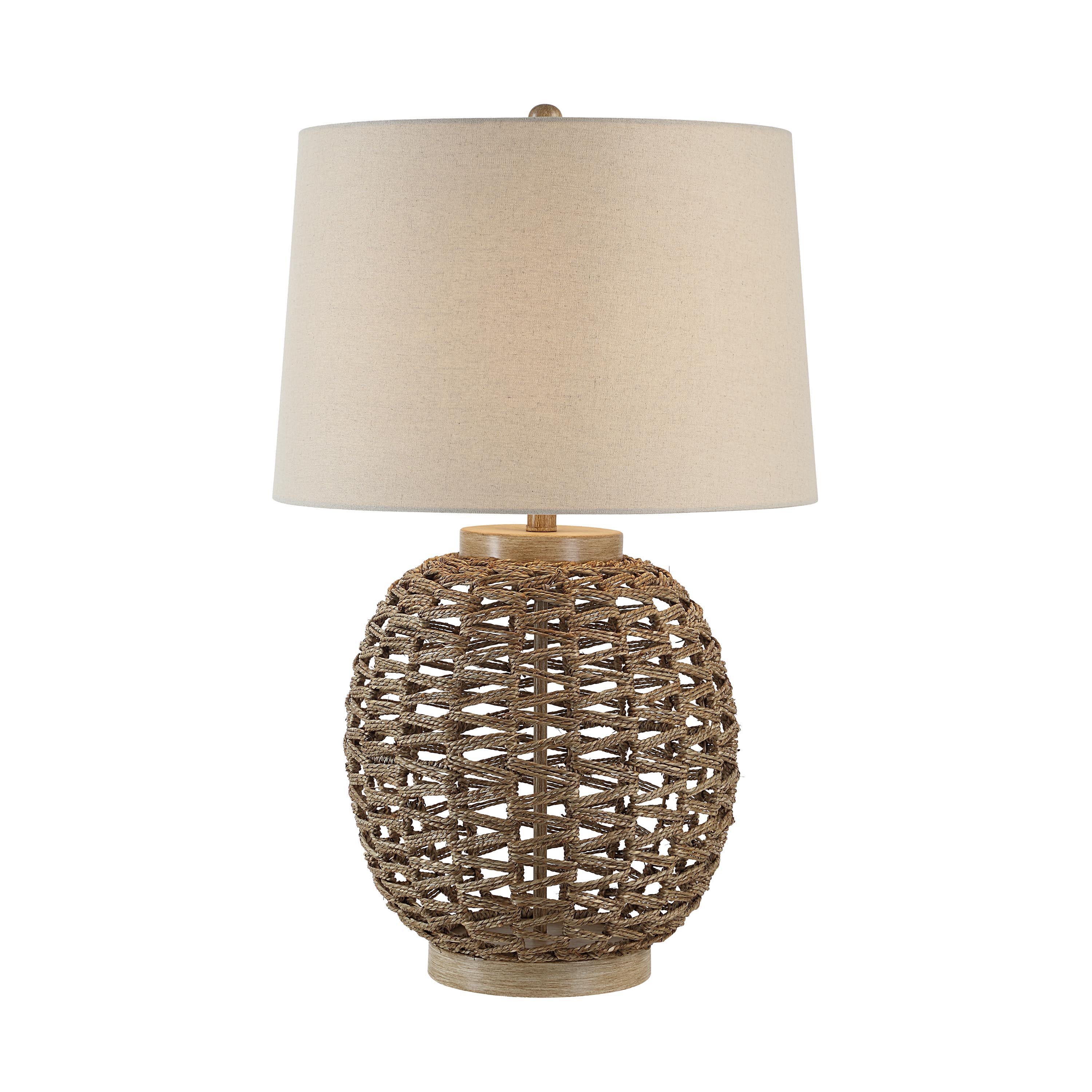 Noa 29" Height Table Lamp, Brown - Angle Image - LPT1343
