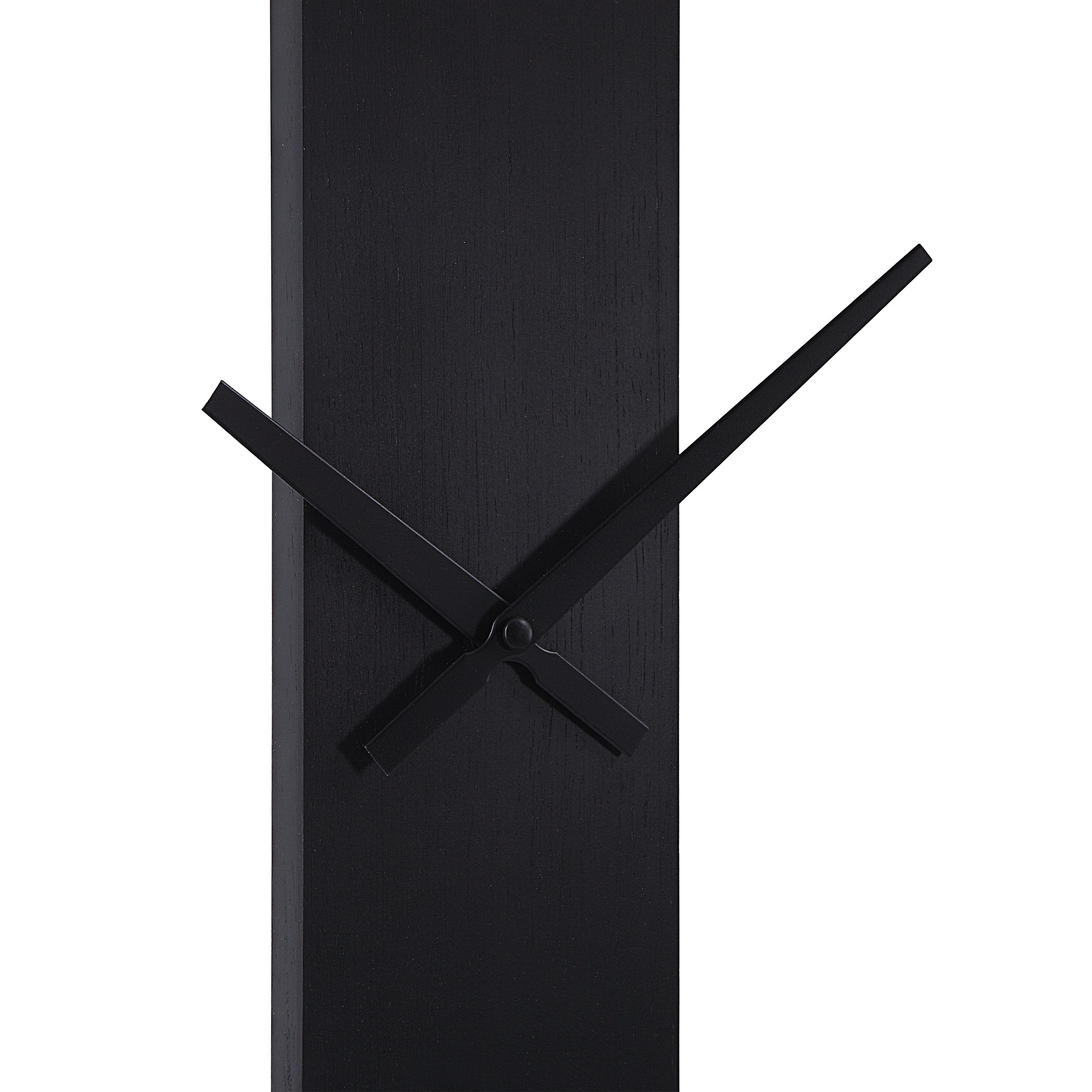 Romane Indoor Iron Wall Clock, Matte Black - Additional Image 2 - CL255