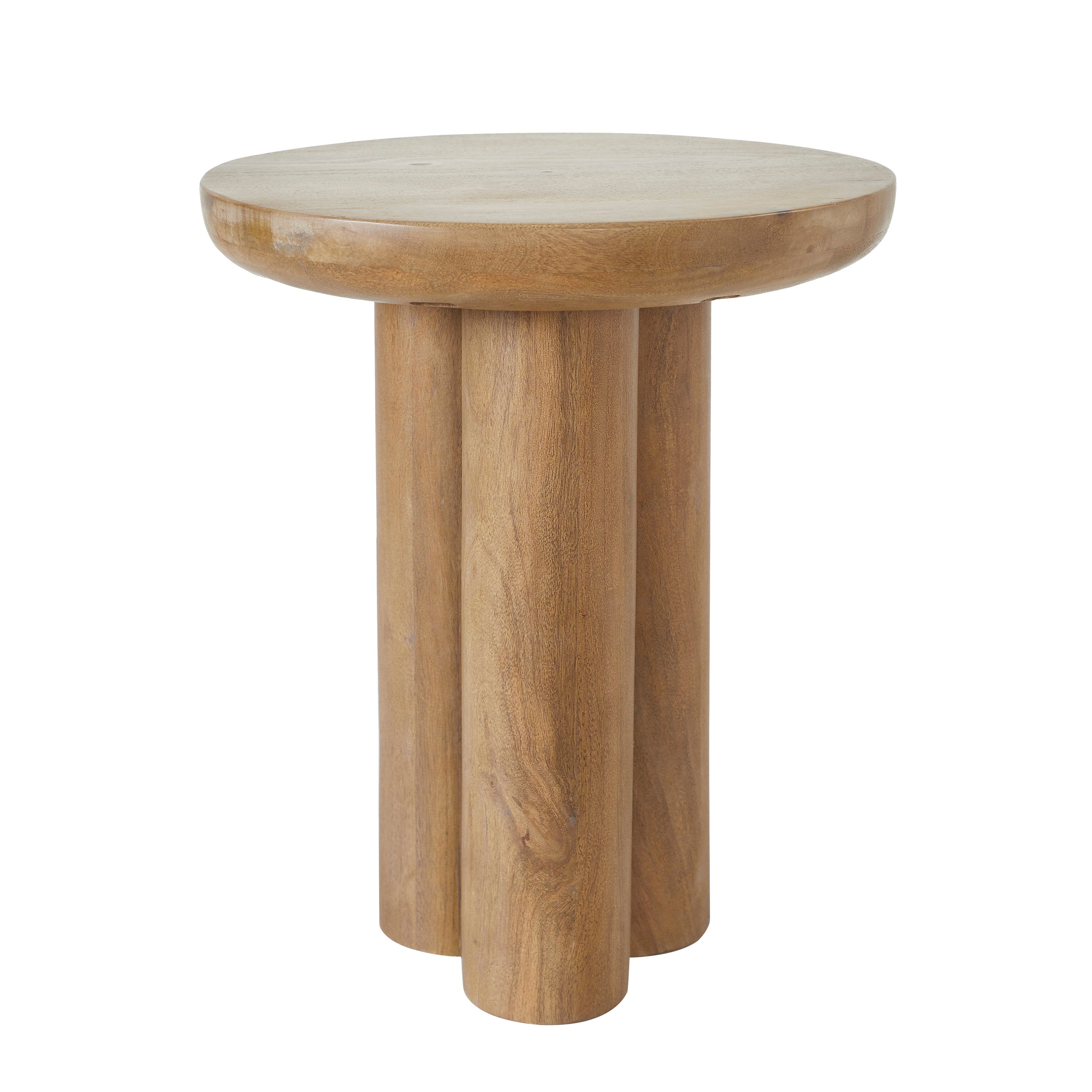Honey Indoor Mango Wood Side Table, Light Brown - Main Image - TA511