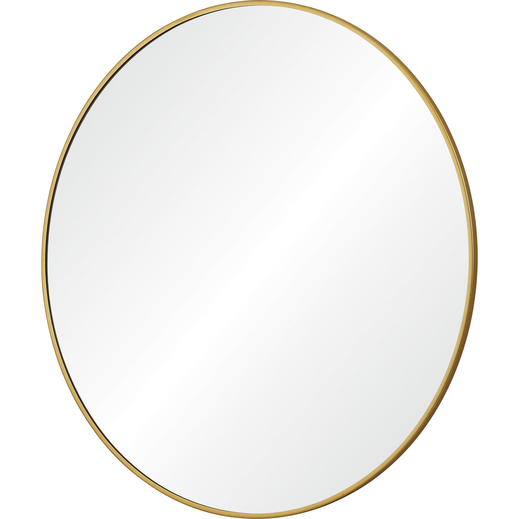 Alegre 30" Tall Round Wall Mirror, Yellow - Angle Image - MT2528