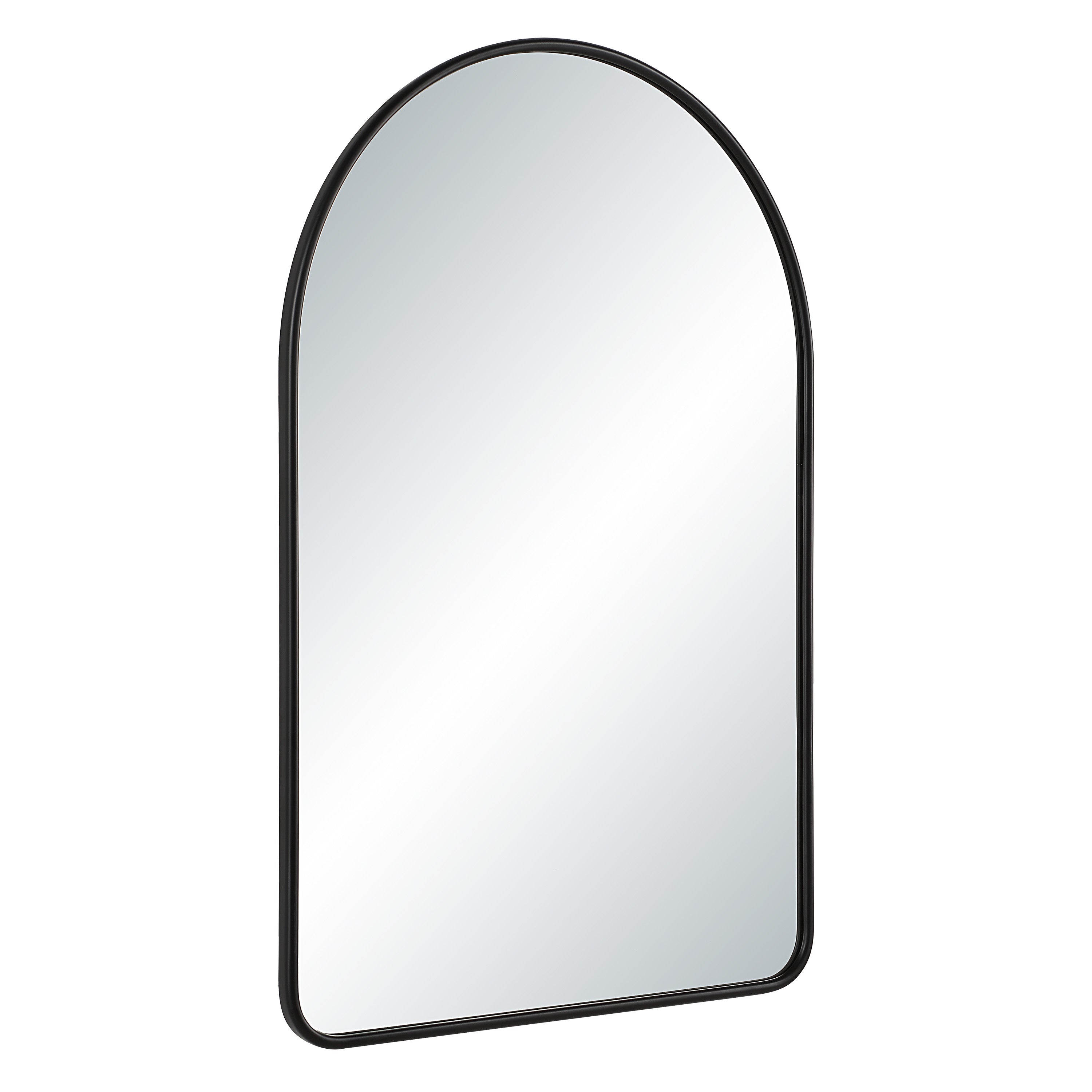 Cascais 36" H x 24" W Wall Mirror, Black - Angle Image - MT2726