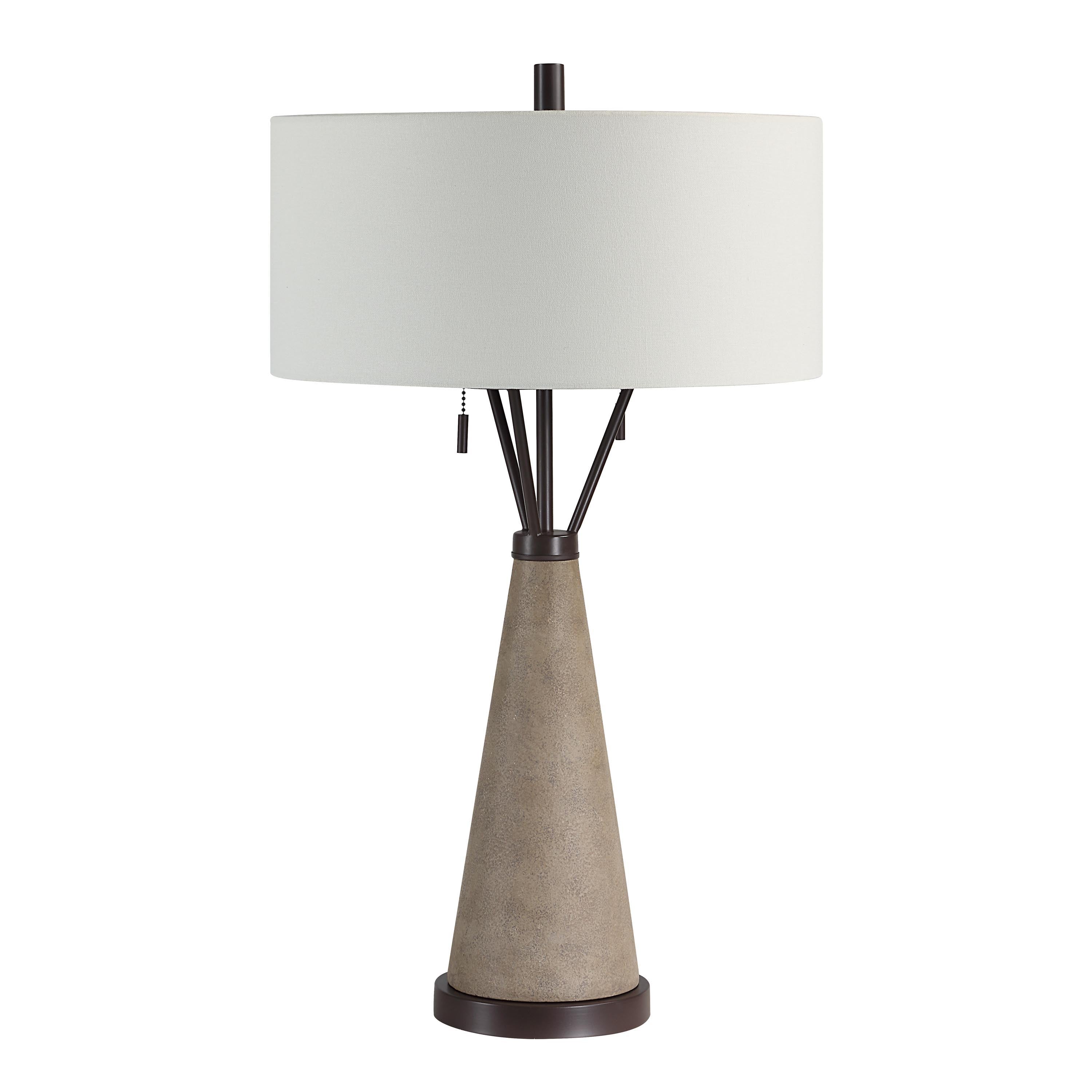 Lourdes 29.25" Height Table Lamp, Brown - Angle Image - LPT1333