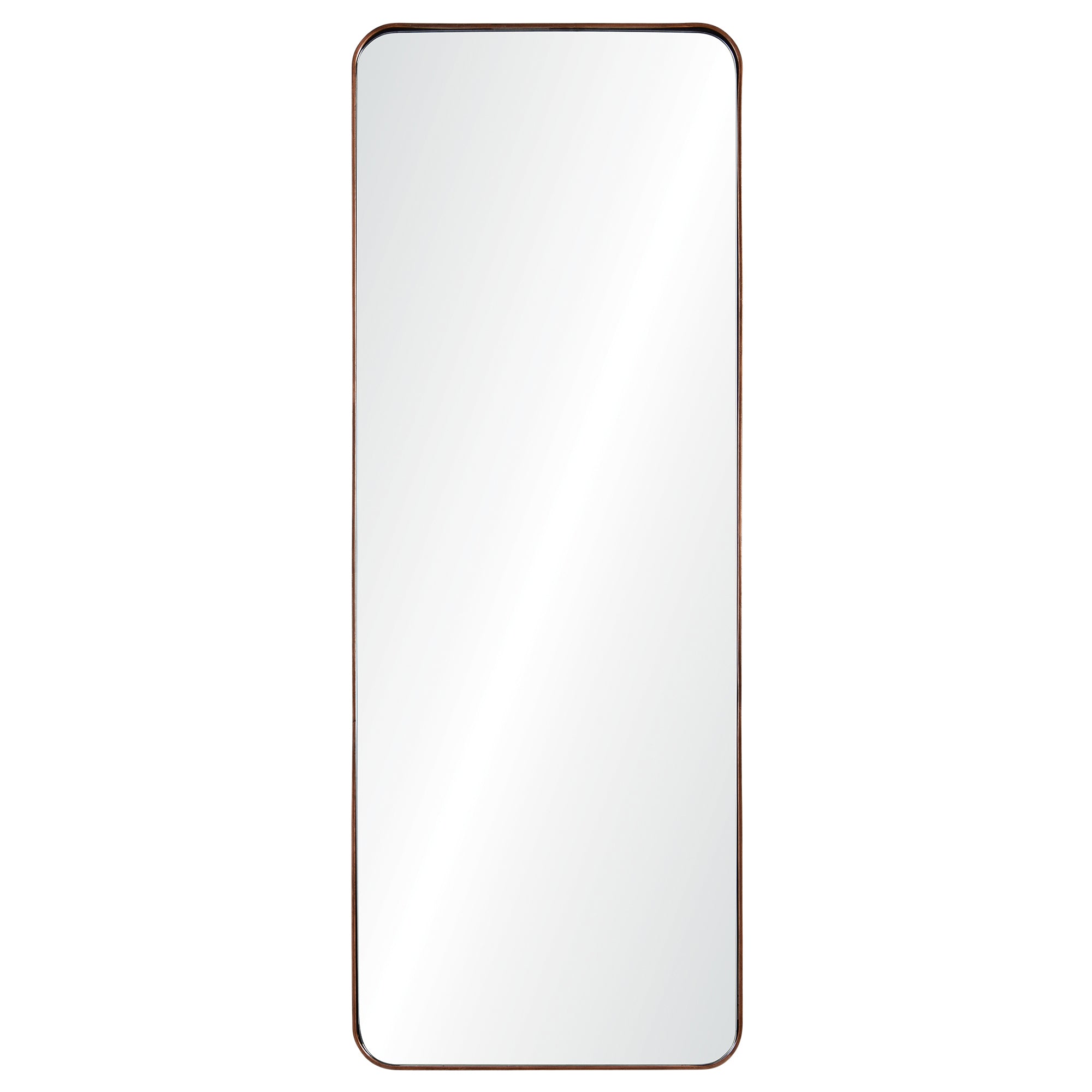 Phiale 53" Tall Rectangle Wall Mirror, Brown - Main Image - MT1742