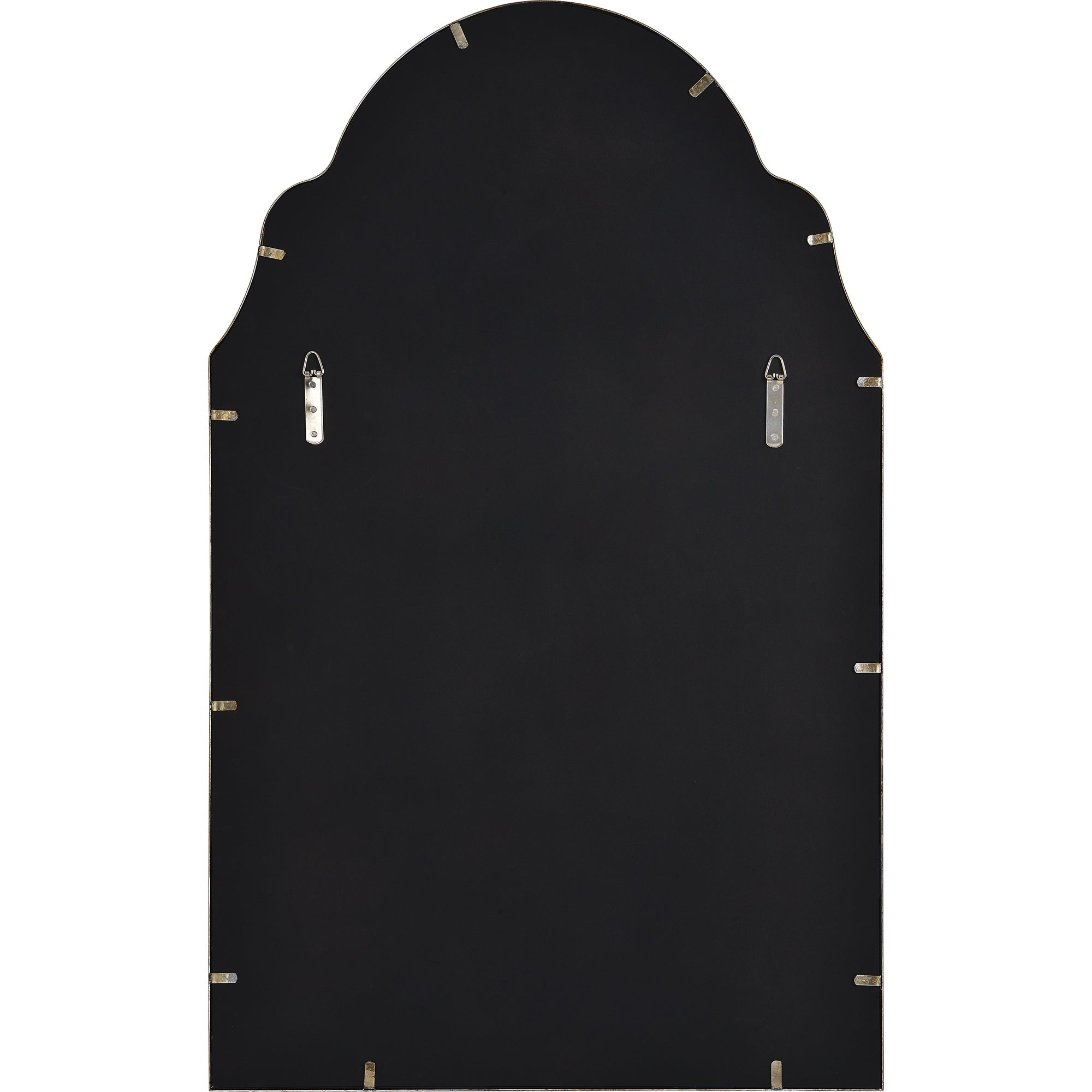 Natasha 42" Tall Irregular Wall Mirror, Grey - Backing Image - MT2364