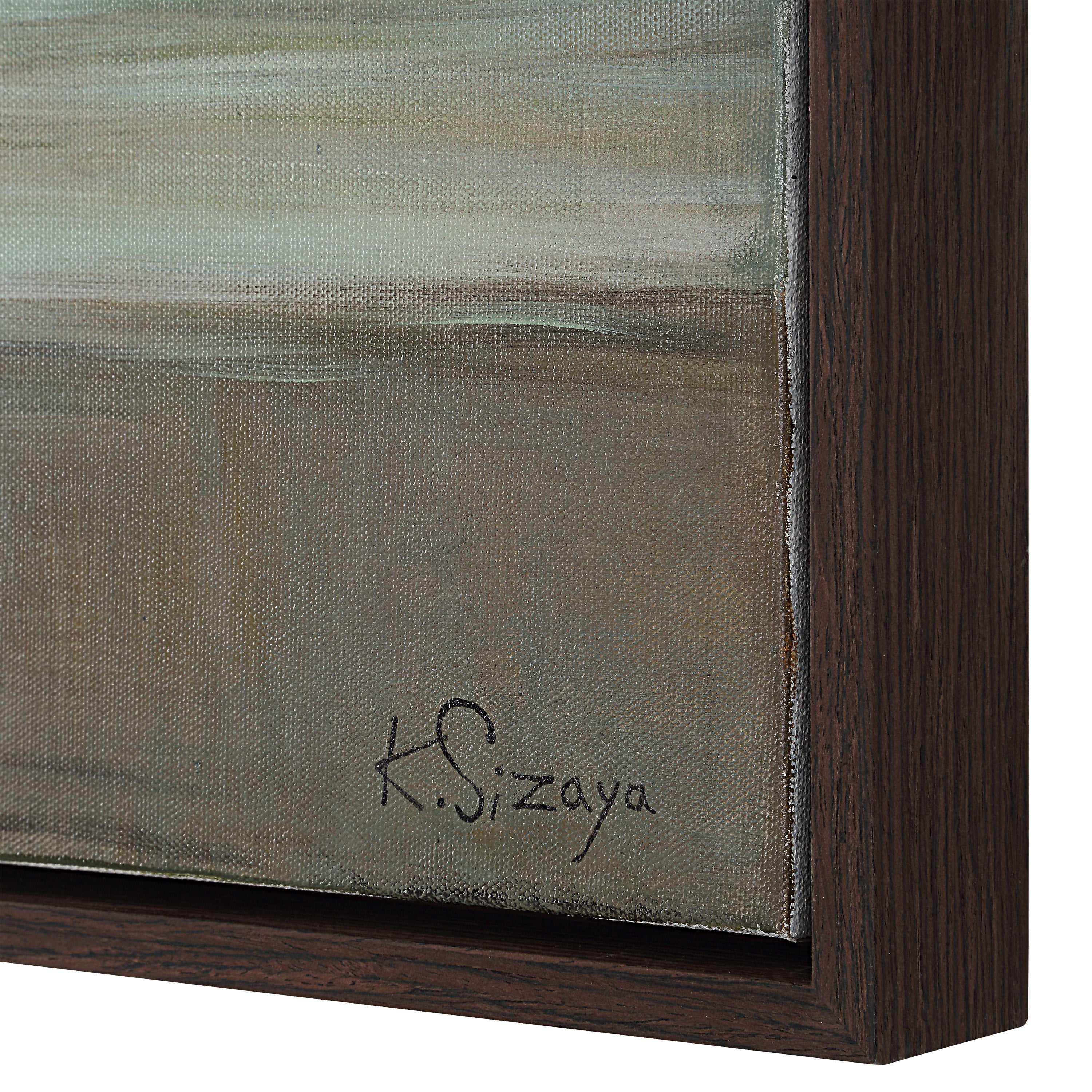 Malika 40" H x 70" W Canvas Art, Green - Additional Images - OL2180