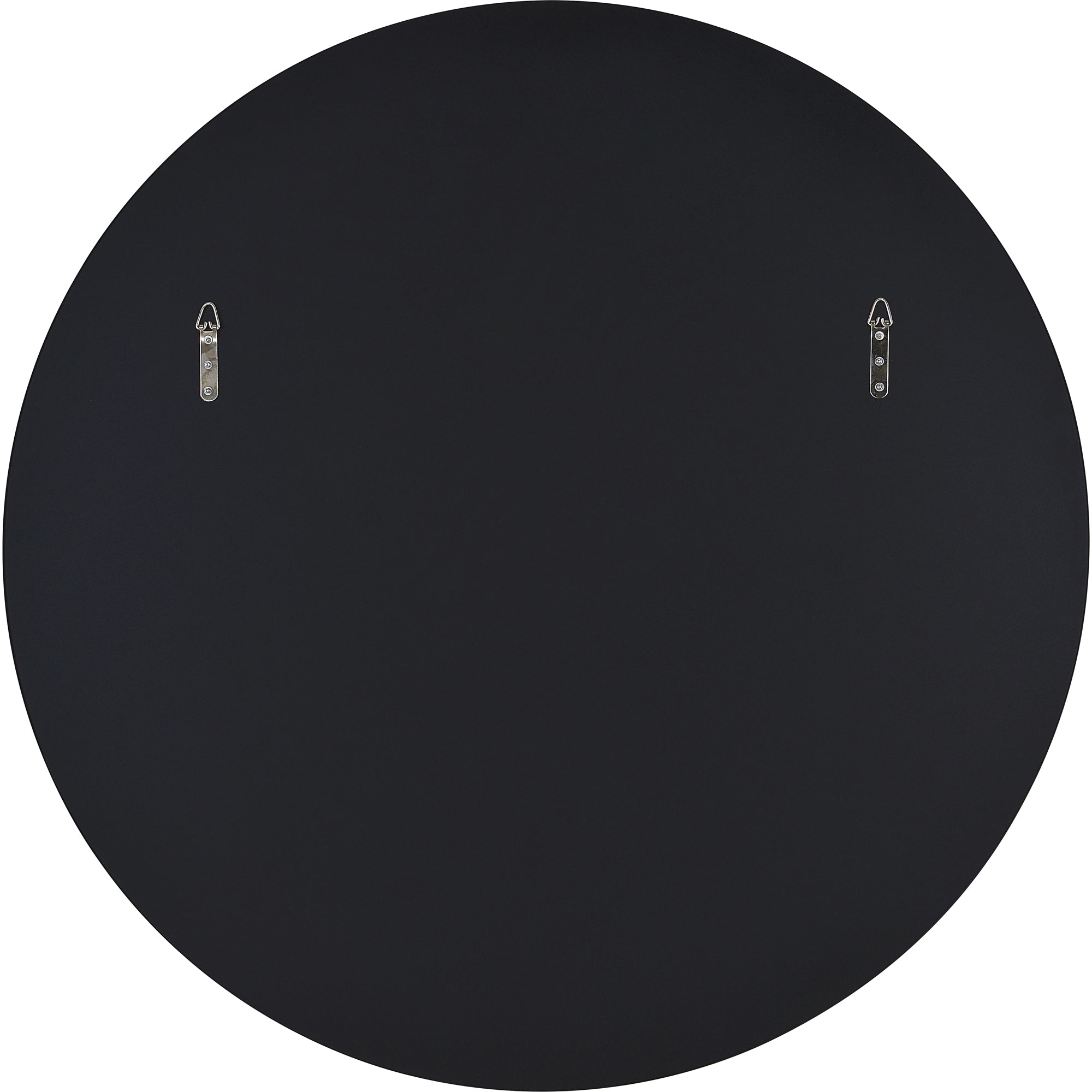 Cori 40" Tall Round Wall Mirror, Black - Backing Image - MT2415