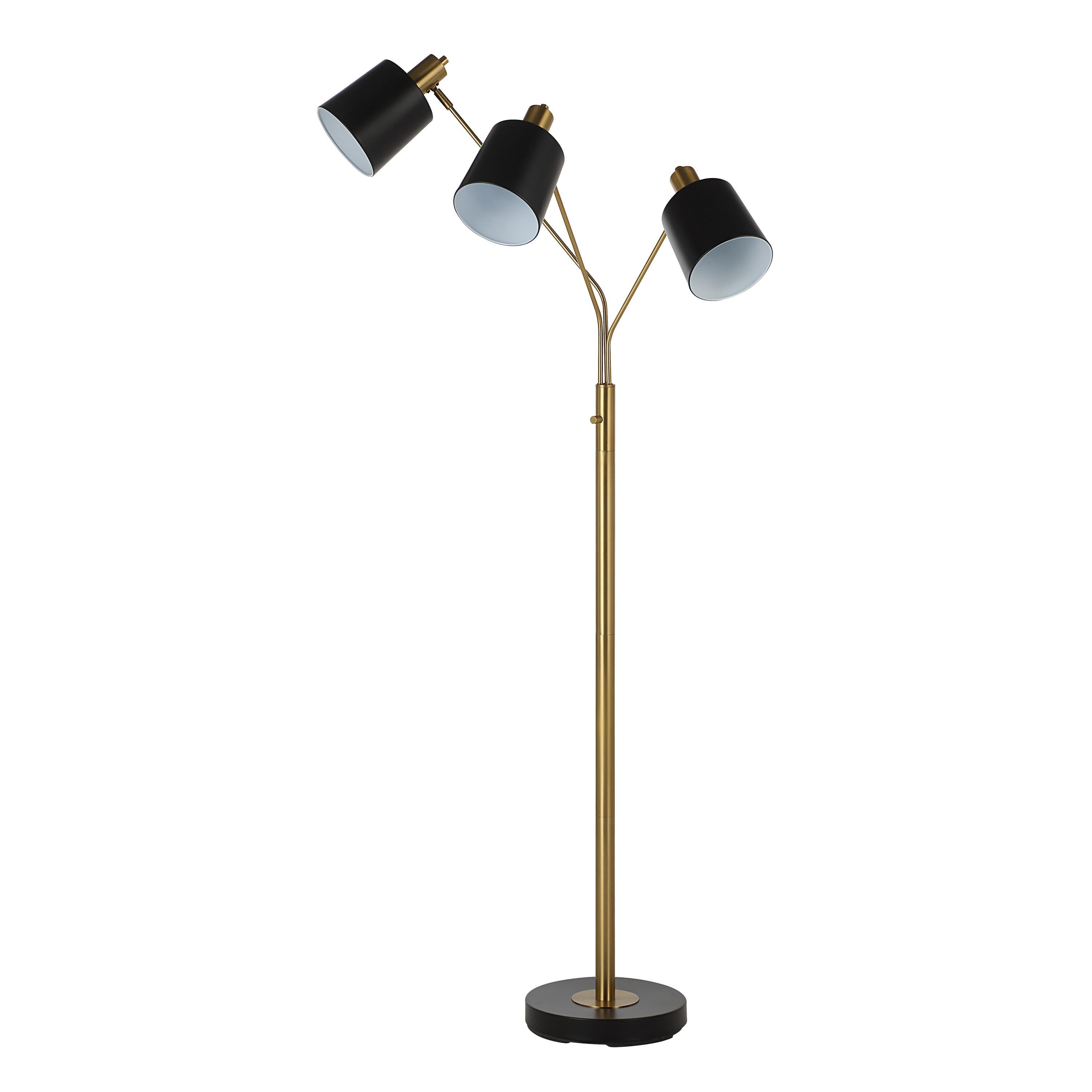 Meander 71" Height Floor Lamp, Yellow - Angle Image - LPF3169