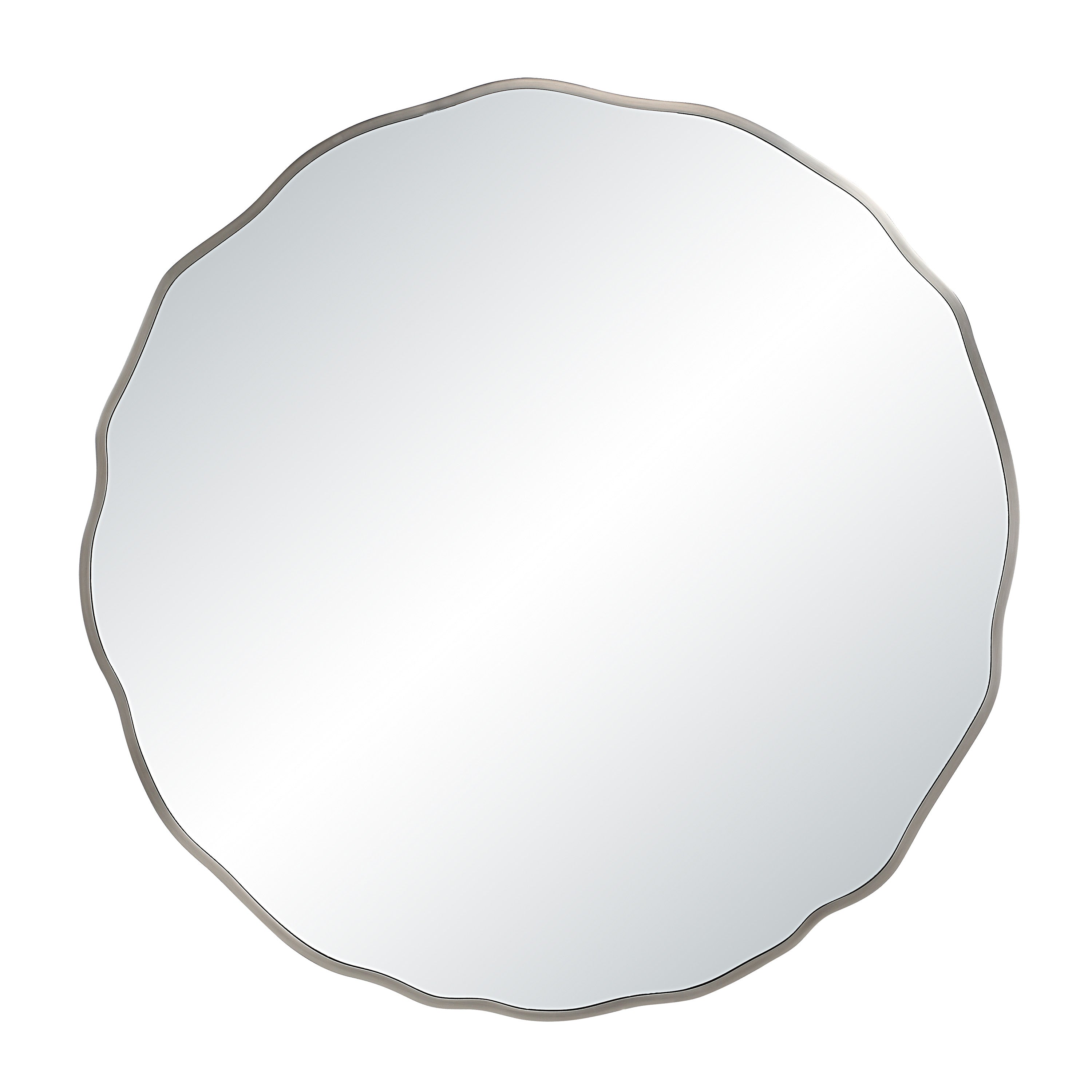 Knox 40" H x 40" W Wall Mirror, Silver - Main Image - MT2734