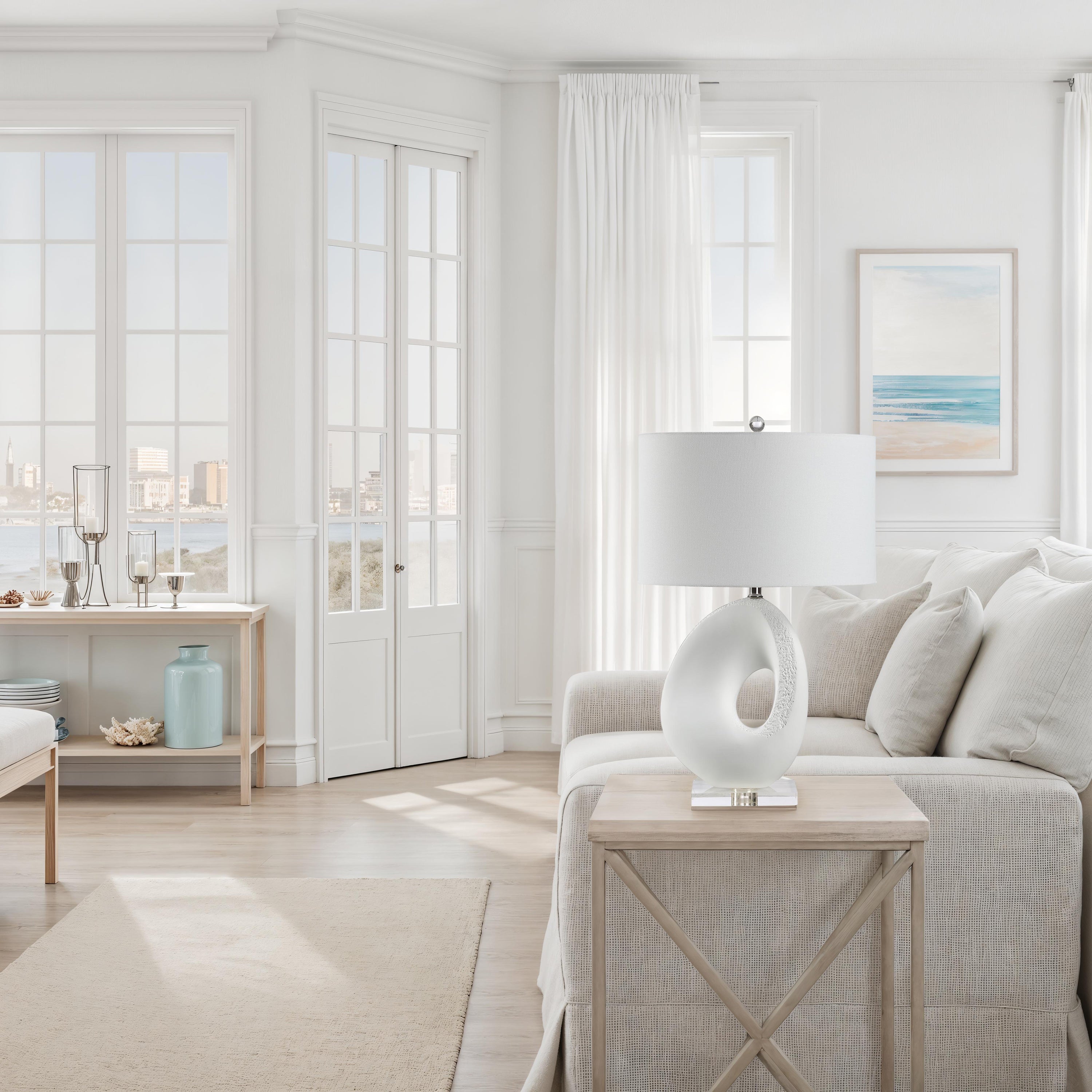 Opalis 29.0" Height Table Lamps, White - White Label Lifestyle Image - LPT1401EV