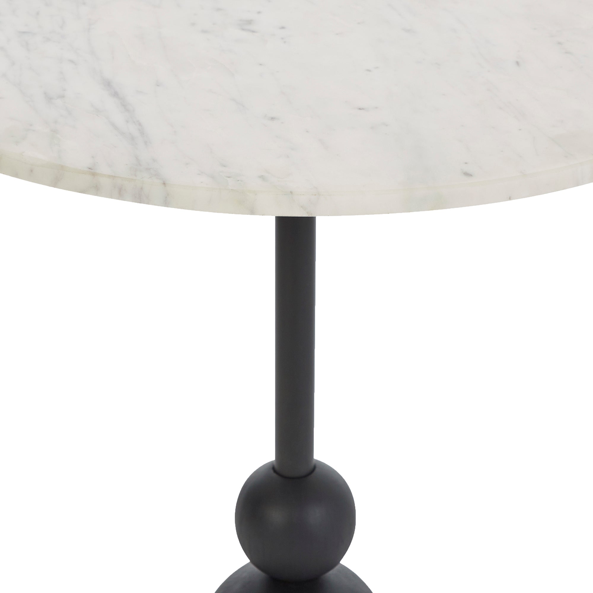 Corrine Indoor Aluminum Table, Matte Black - Additional Images - TA466