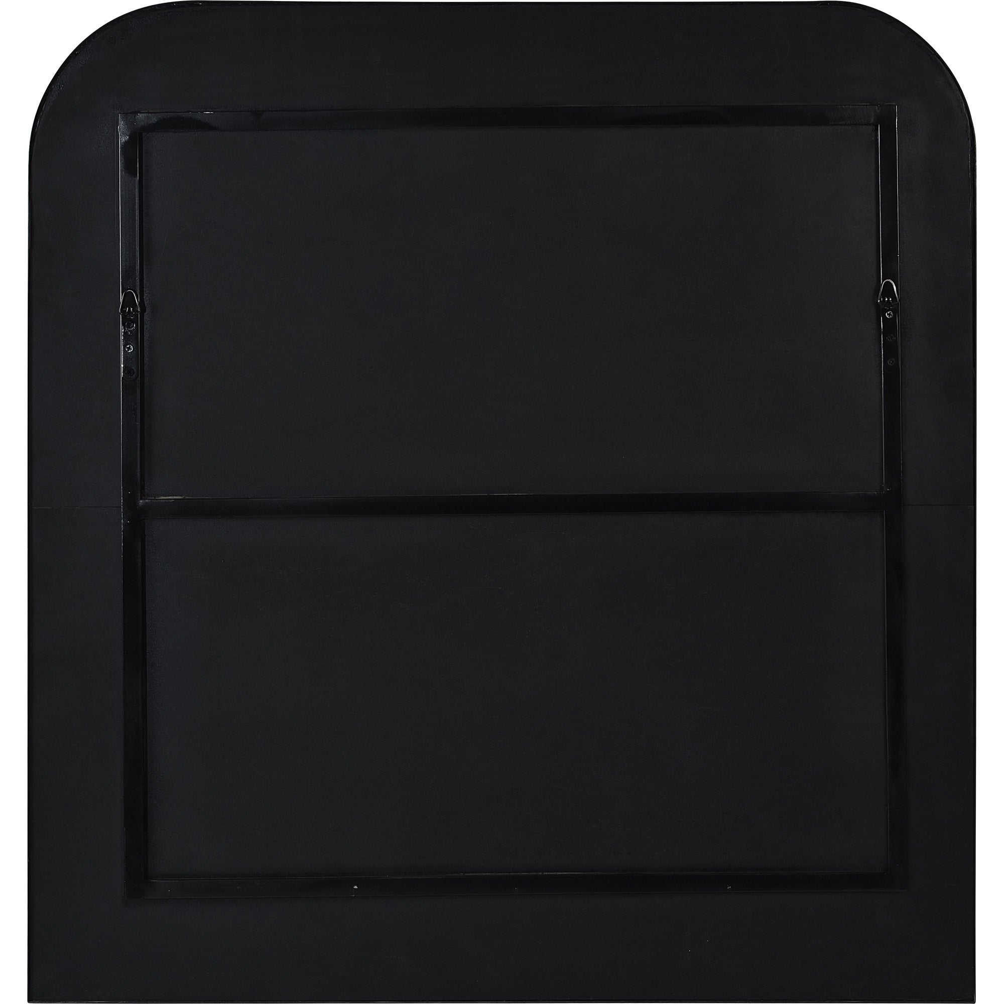 Luka 40" Tall Irregular Wall Mirror, Black - Backing Image - MT2382