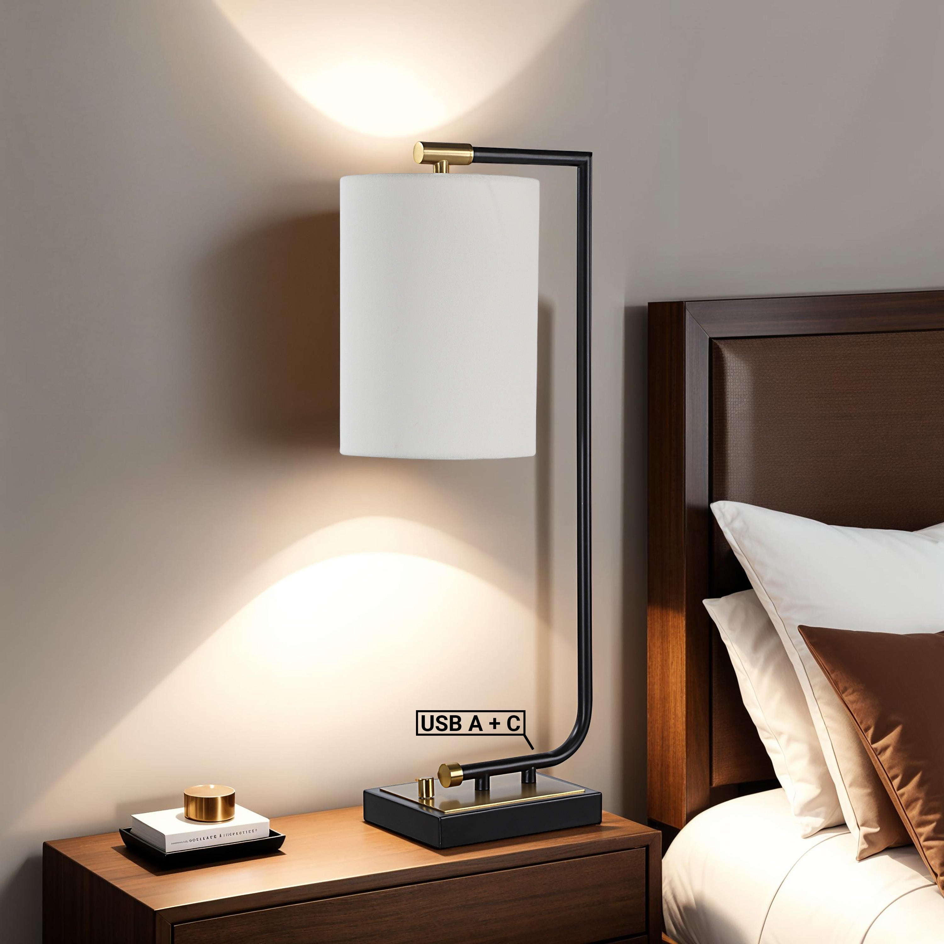 Perlato 28" Height Table Lamp, Black - Lifestyle Image - LPT1345