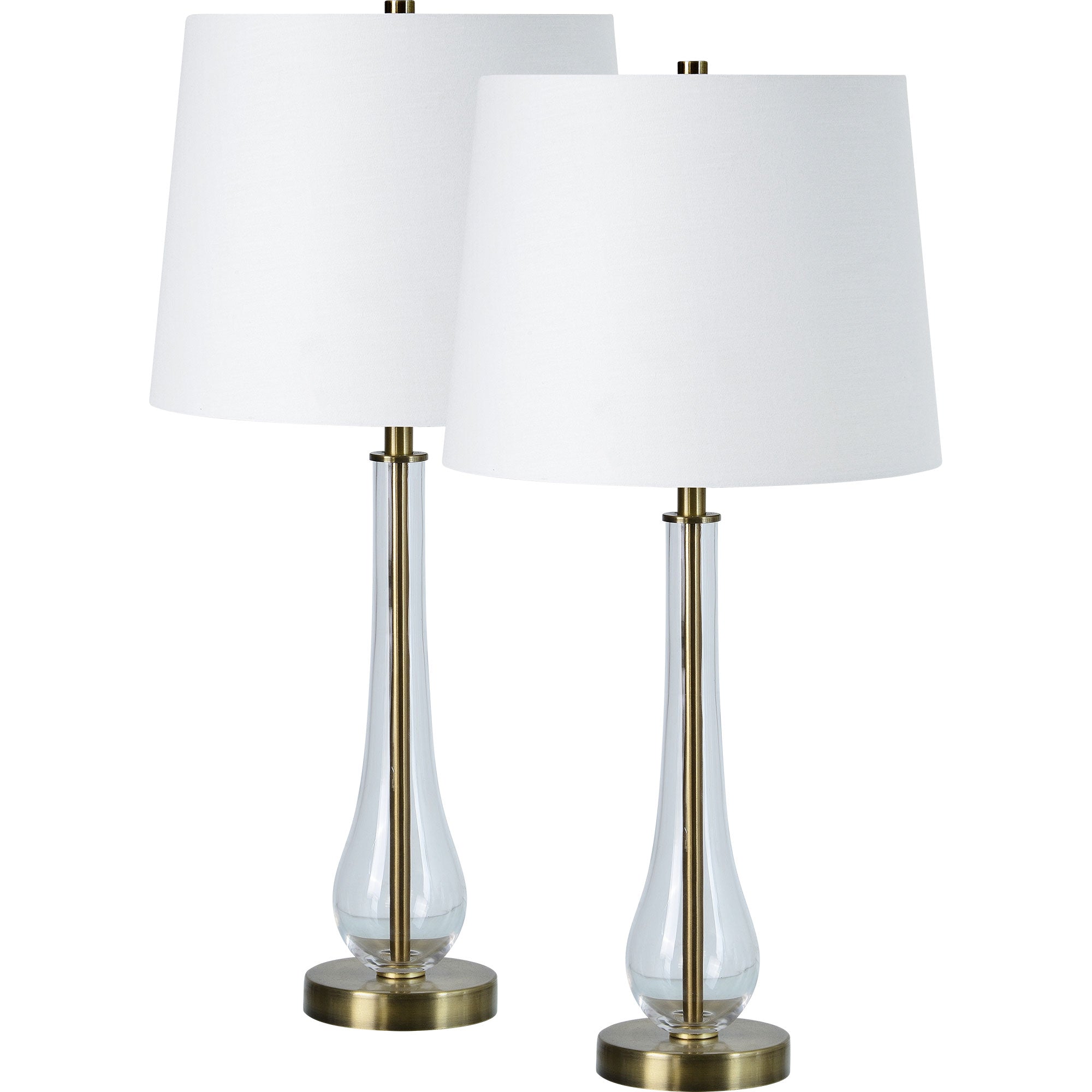 Nabi 26.5" Length Table Lamp- Set of two, Antique Brass - Main Image - LPT1237-SET2