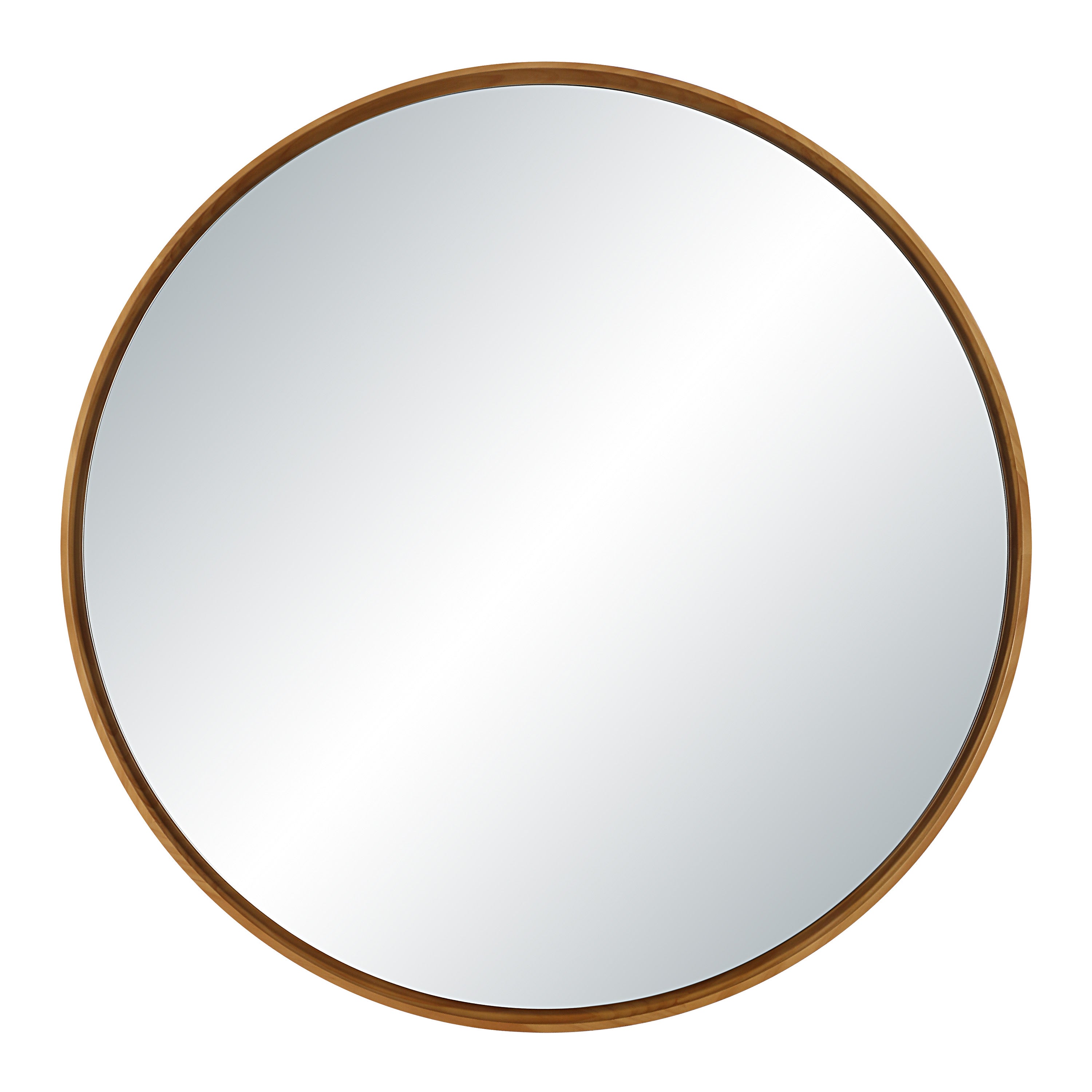 Canna 36" H x 36" W Wall Mirror, Beige - Main Image - MT2744