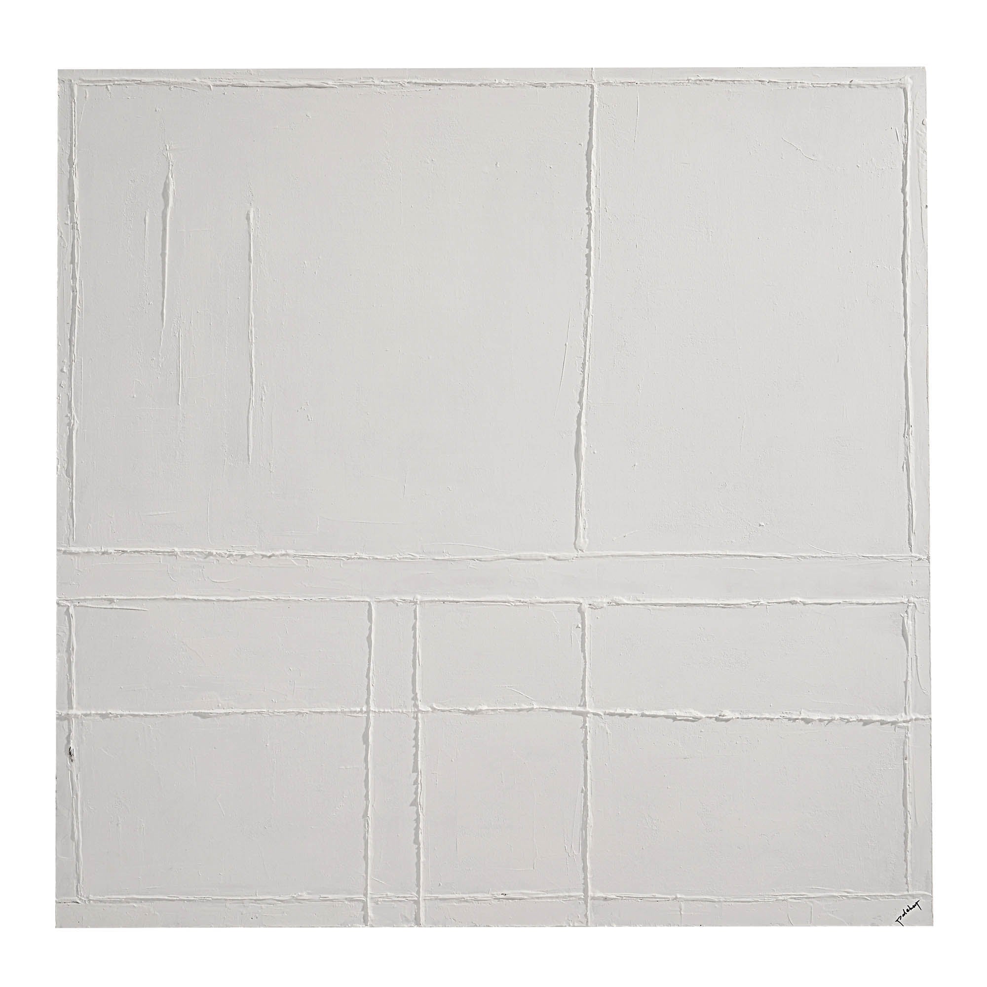 Medea 48" Wide Wall Art, Matte White - Main Image - W6735