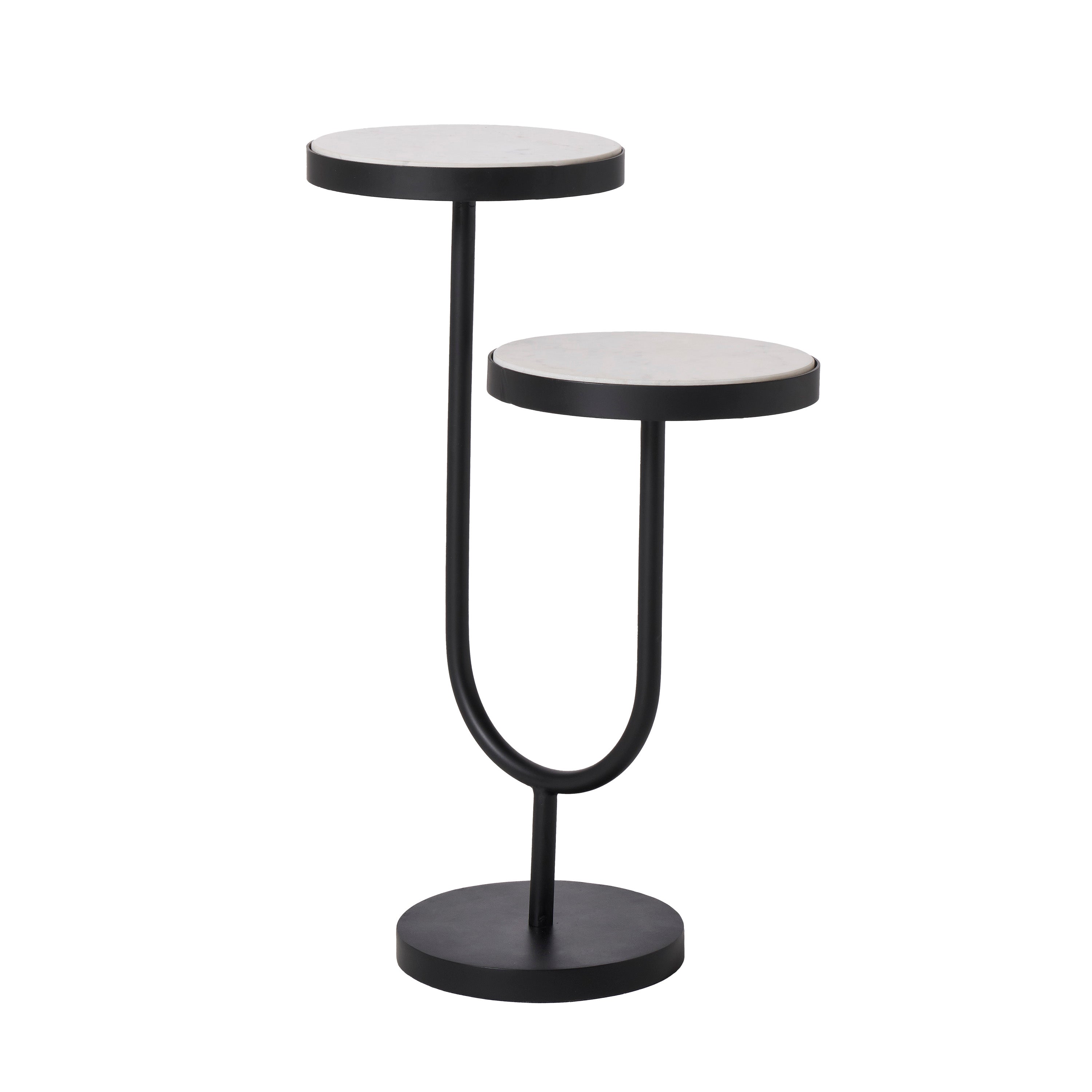 Ambra 25" Height Table, Black - Angle Image - TA519
