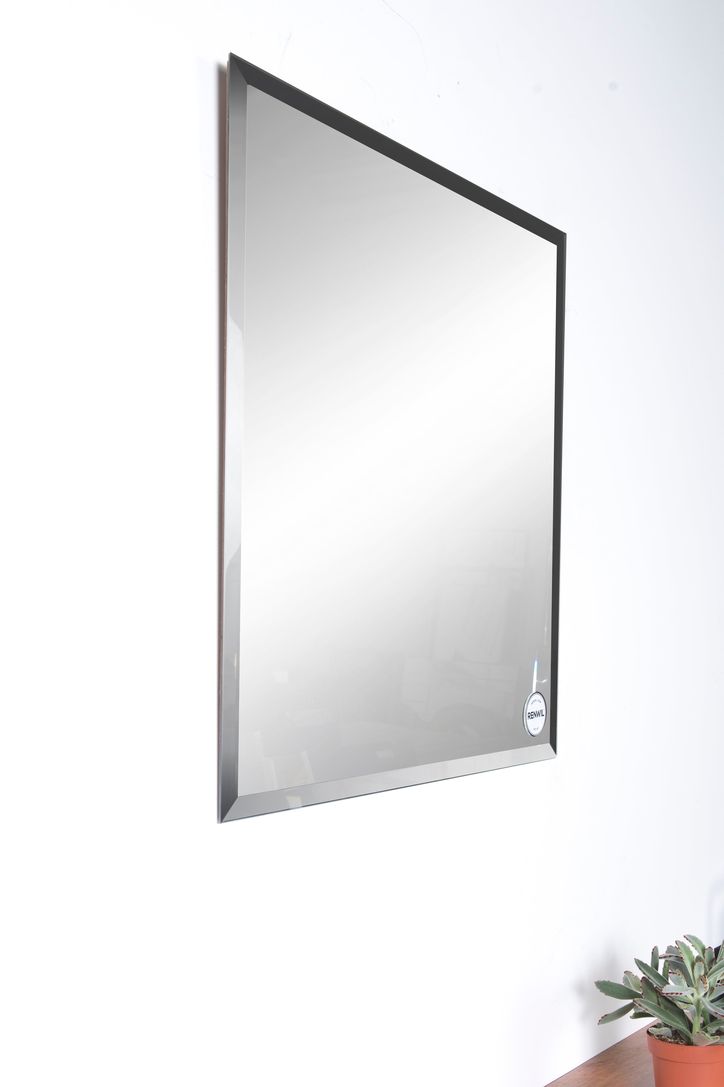 Vogue 30" Tall Square Wall Mirror - Lifestyle Image - MT639