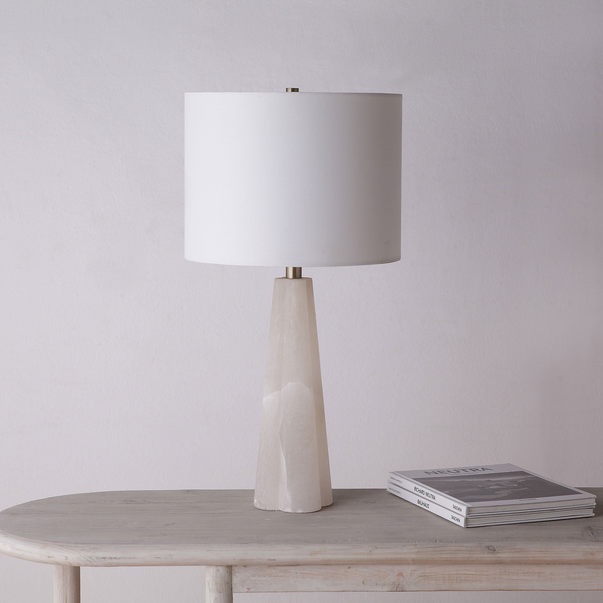 Rima 25.5" Length Table Lamp, White - Lifestyle Image - LPT1230