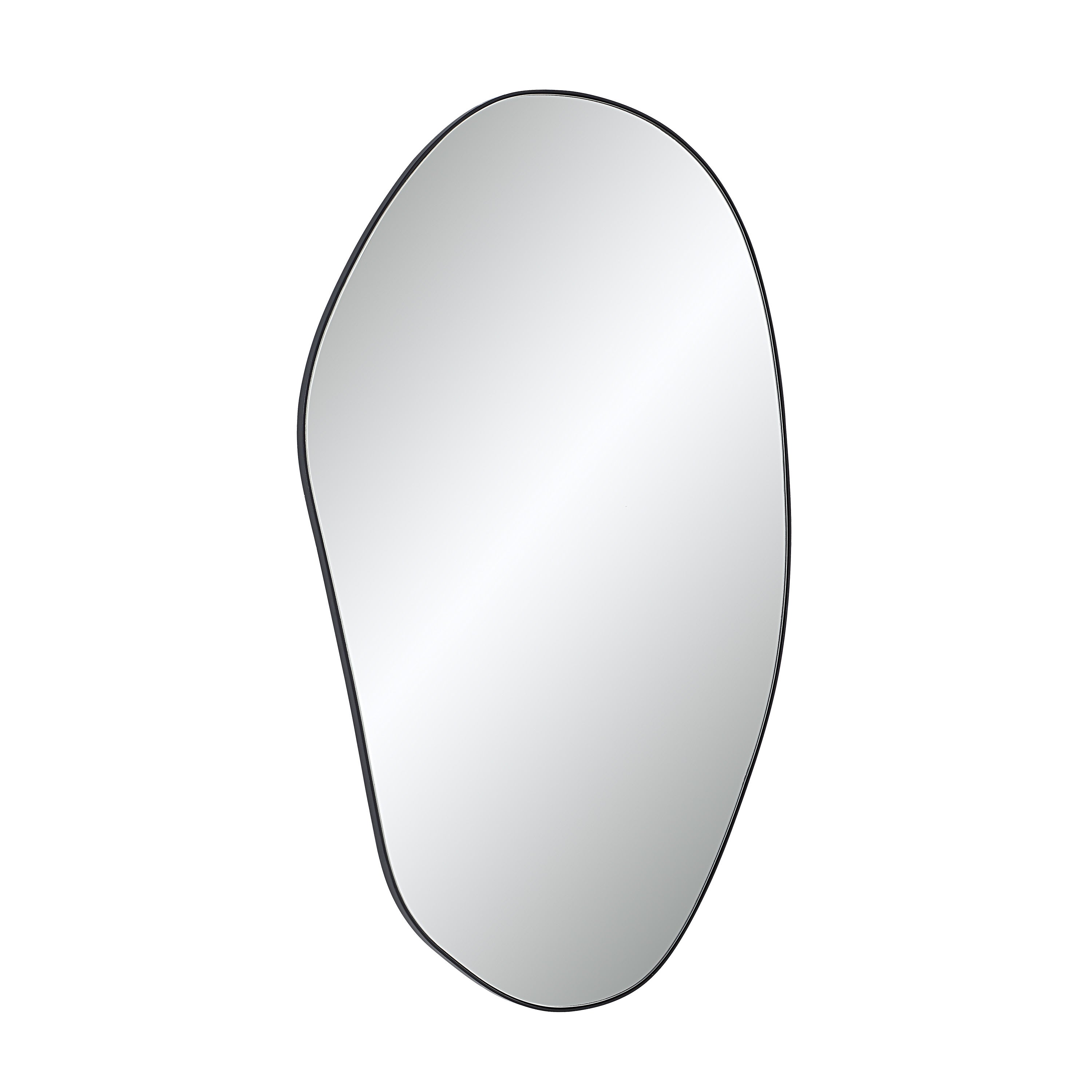 Gela 36" H x 23" W Wall Mirror, Black - Angle Image - MT2682
