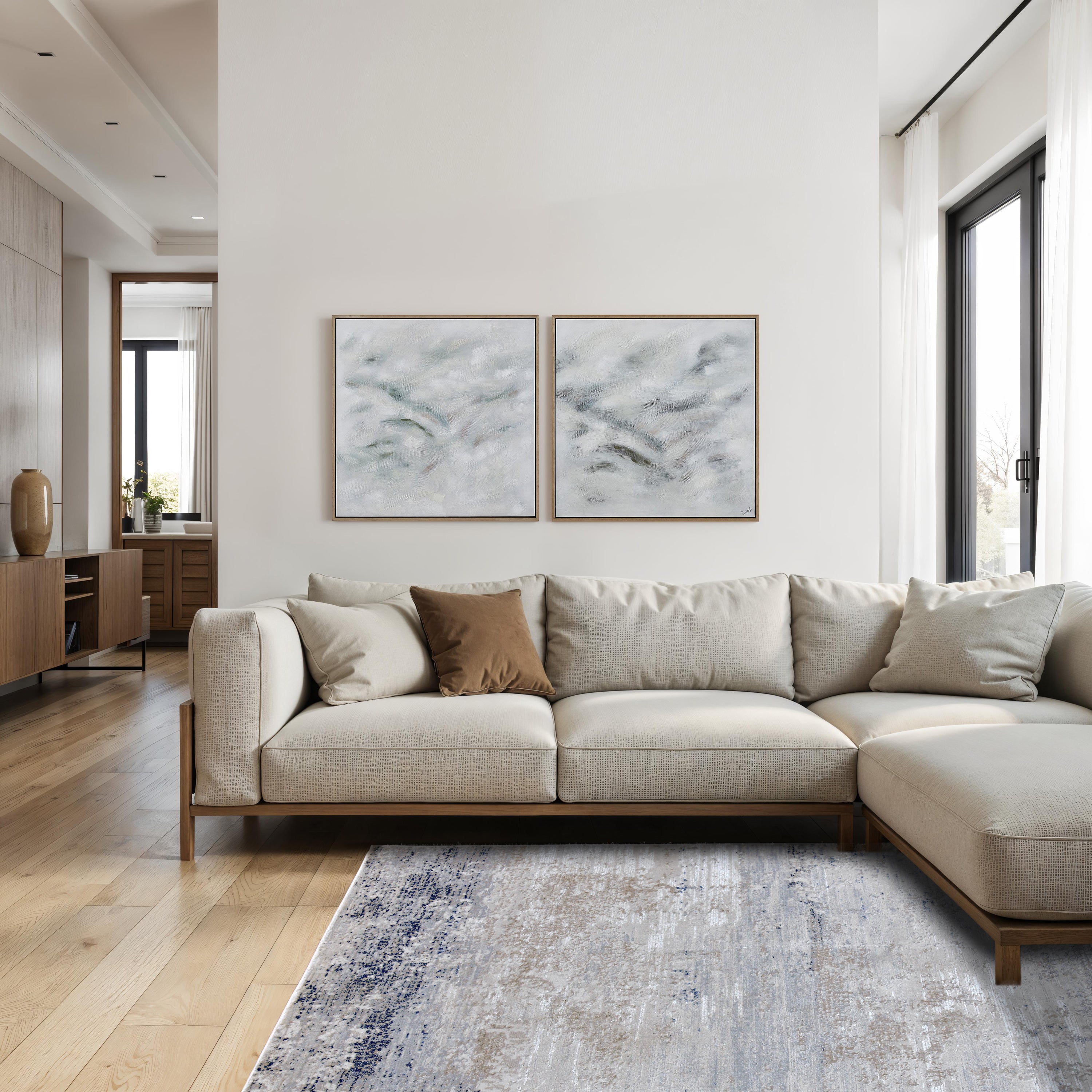 Aya Rug, 1'4" X 1'4" Ft - White Label Lifestyle Image - RAYA-41425
