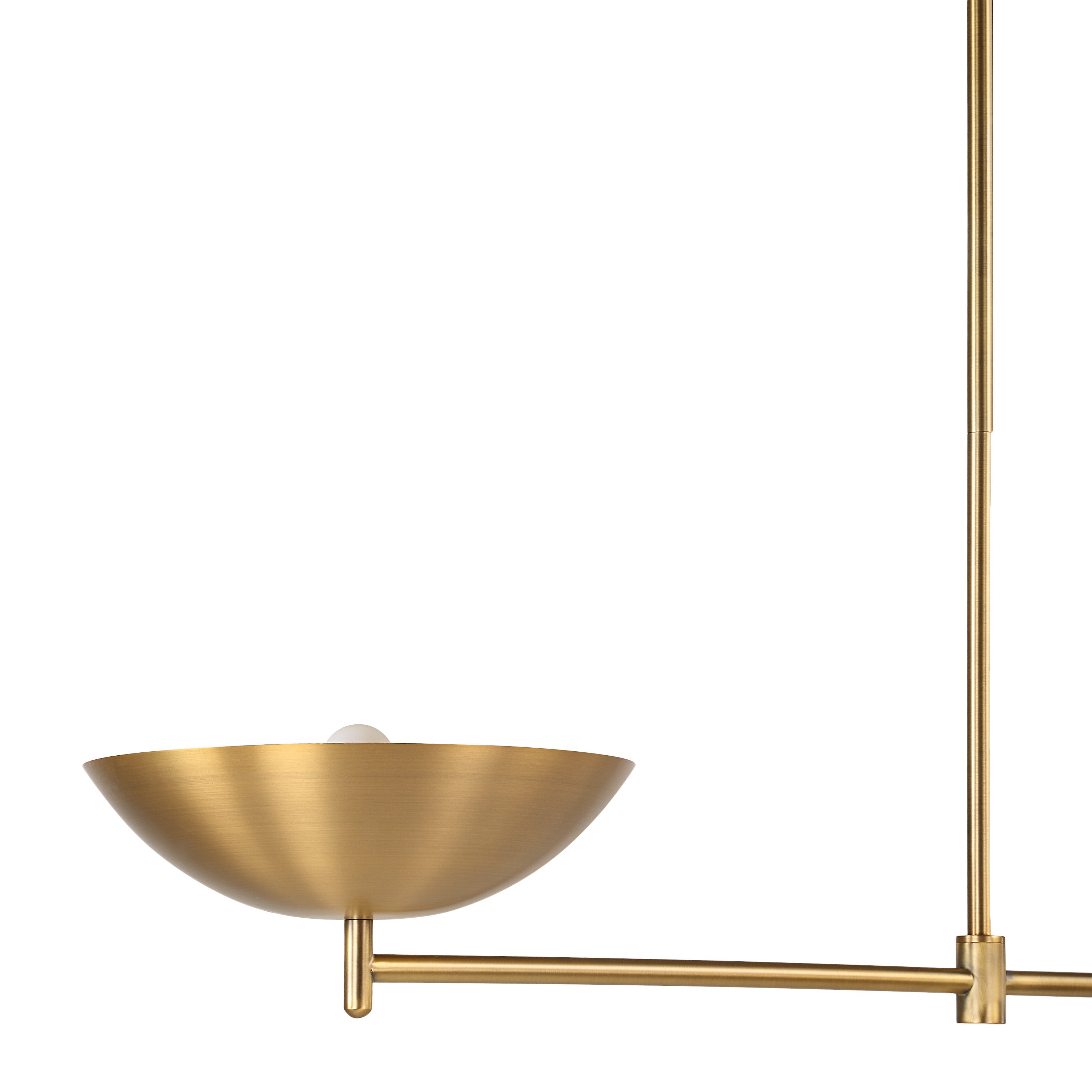 Waxlow 64.5" Height Ceiling Fixture, Plated Dark Antique Brushed Brass - Detail Image - LPC4491