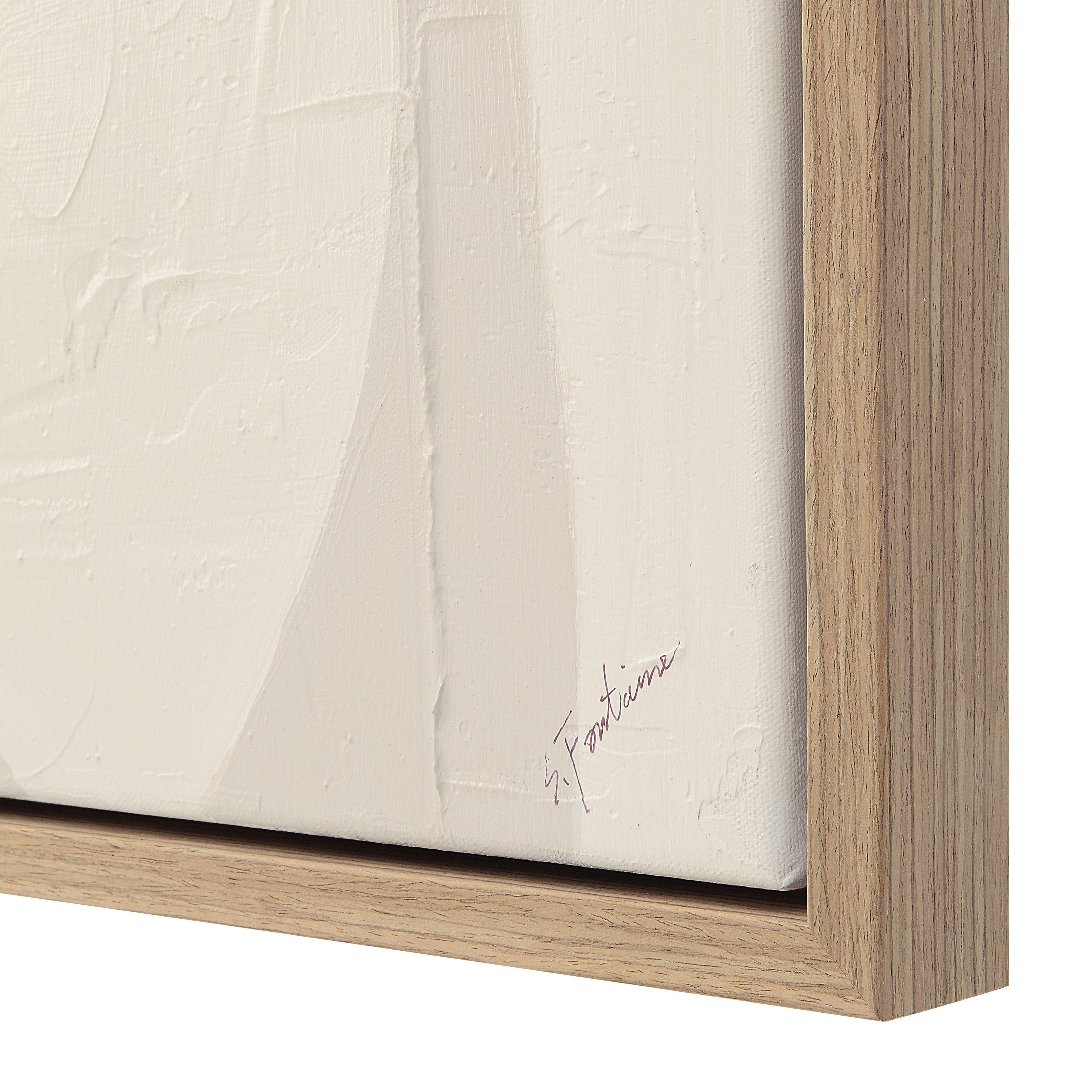 Allegra 36.1" Wide Canvas Art with Wood Frame, Oak - Additional Image 2 - OL2138