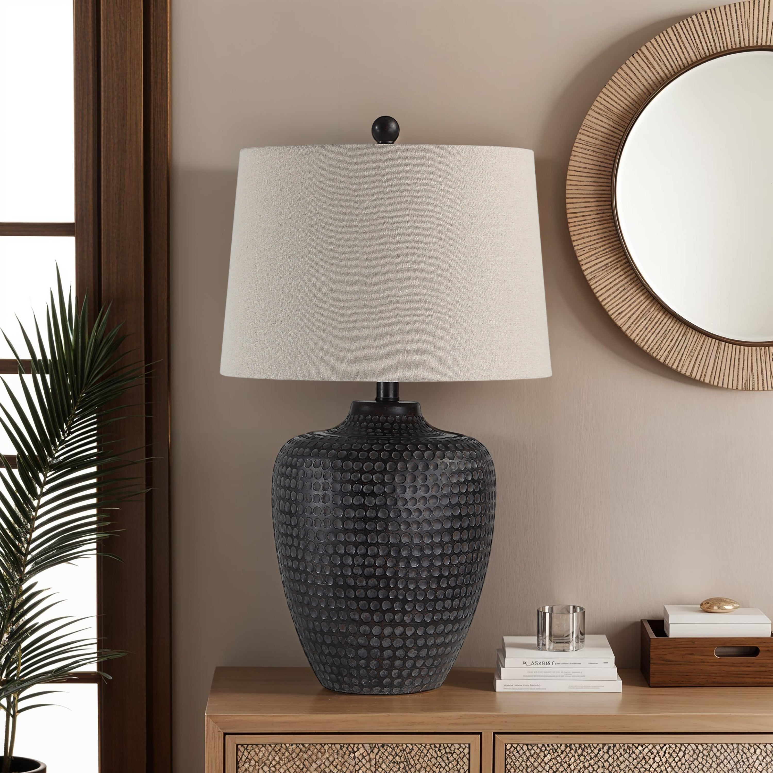 Agueda 25" Height Table Lamp, Brown - Lifestyle Image - LPT1315