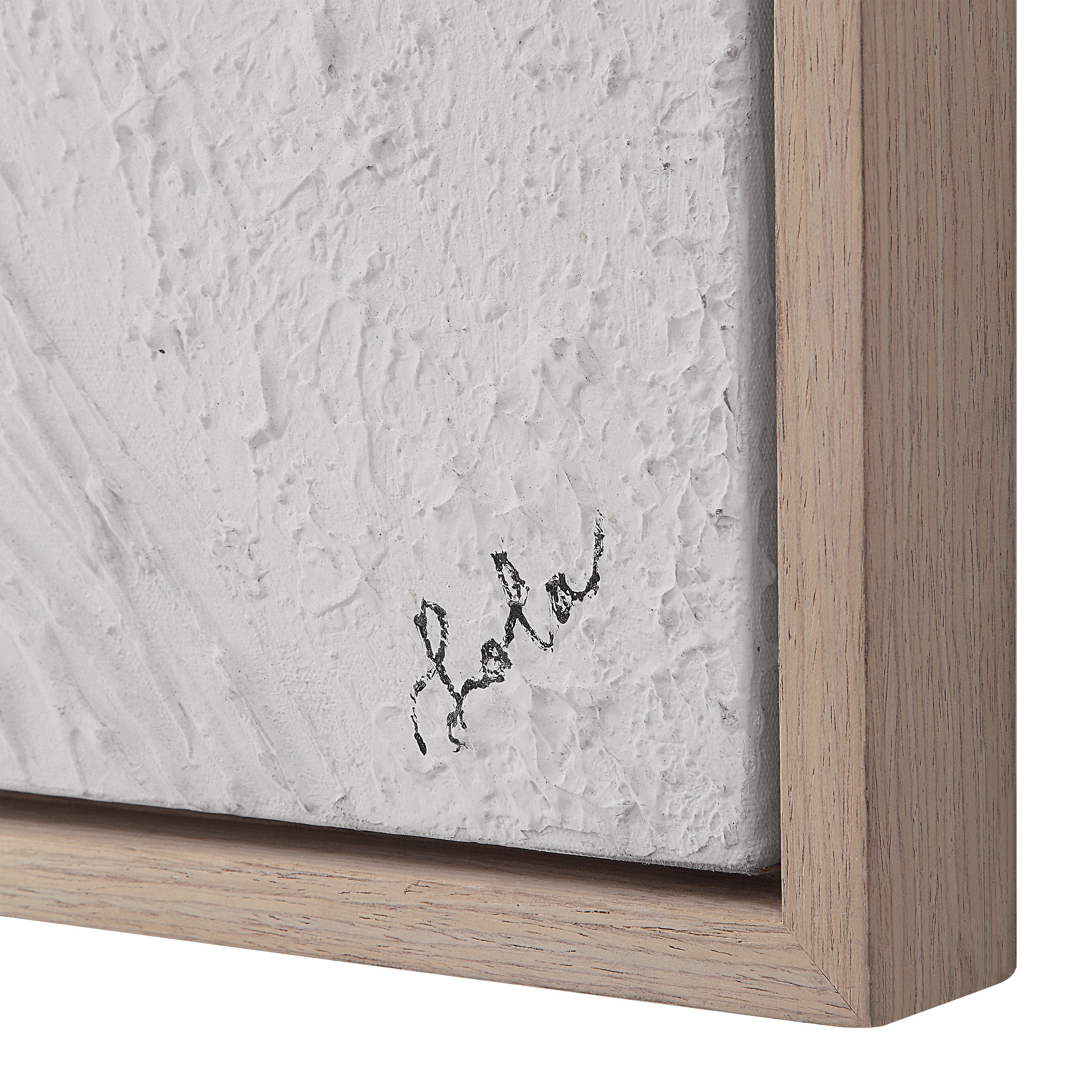 Luz 50" Wide Canvas Art with Wood Frame, Cream - Additional Image 2 - OL2163